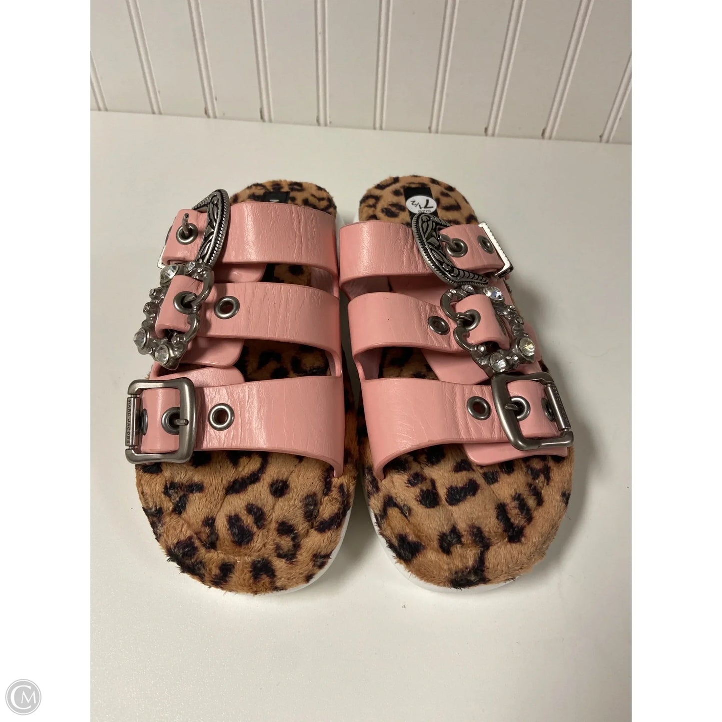 Sandals Luxury Designer By Marc Jacobs In Animal Print, Size: 7.5