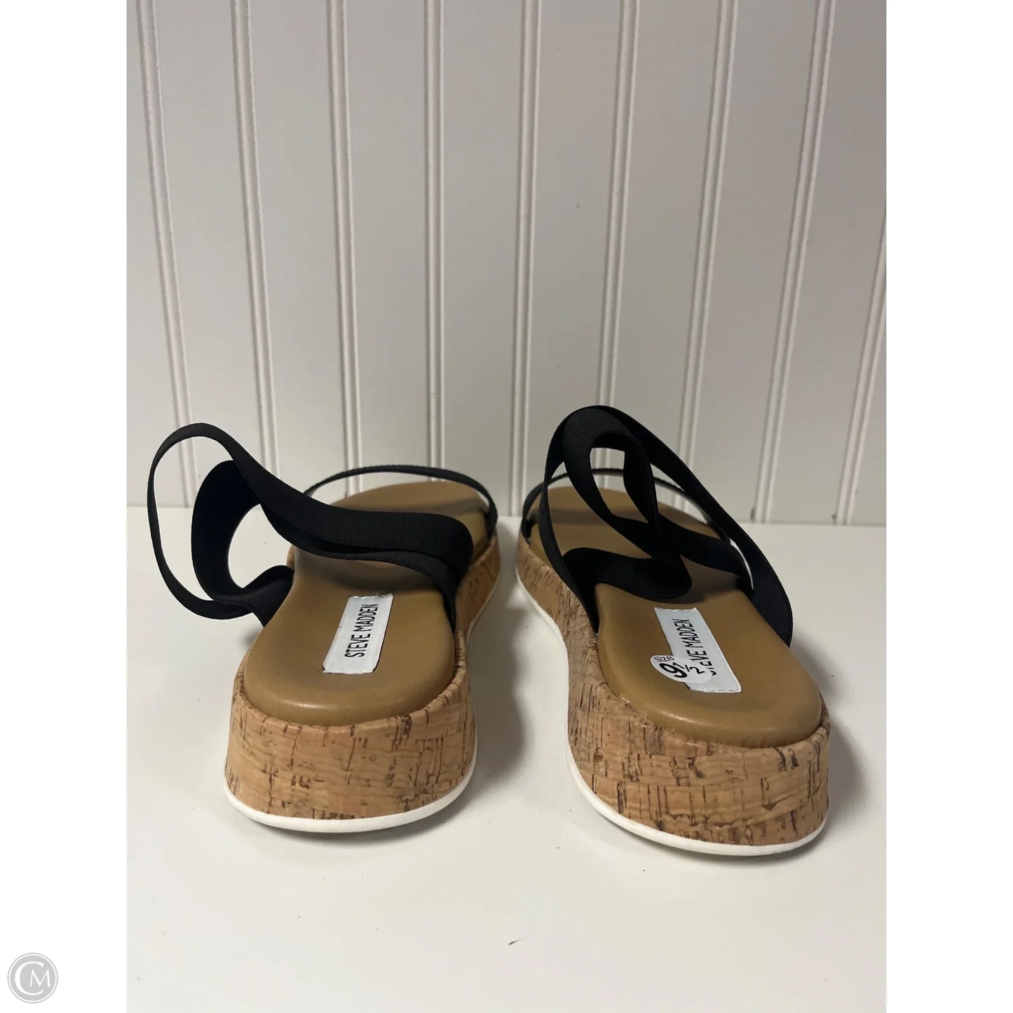 Sandals Flats By Steve Madden In Black, Size: 9.5