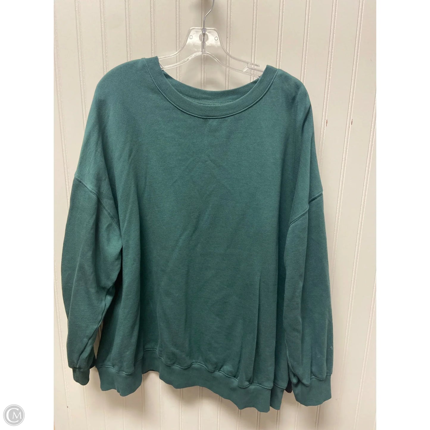 Sweatshirt Crewneck By Old Navy In Teal, Size: 2x