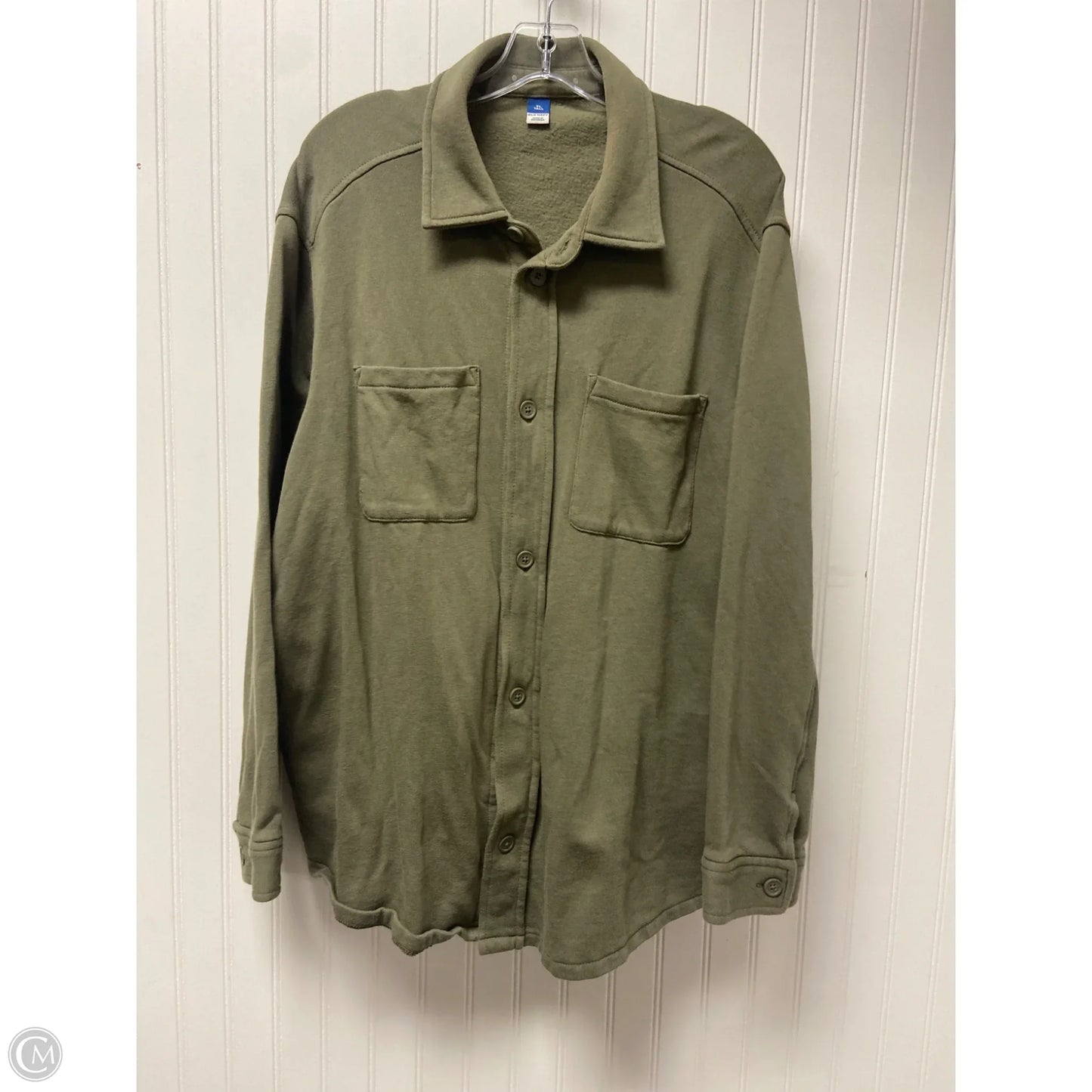 Jacket Shirt By Old Navy In Green, Size: Xl