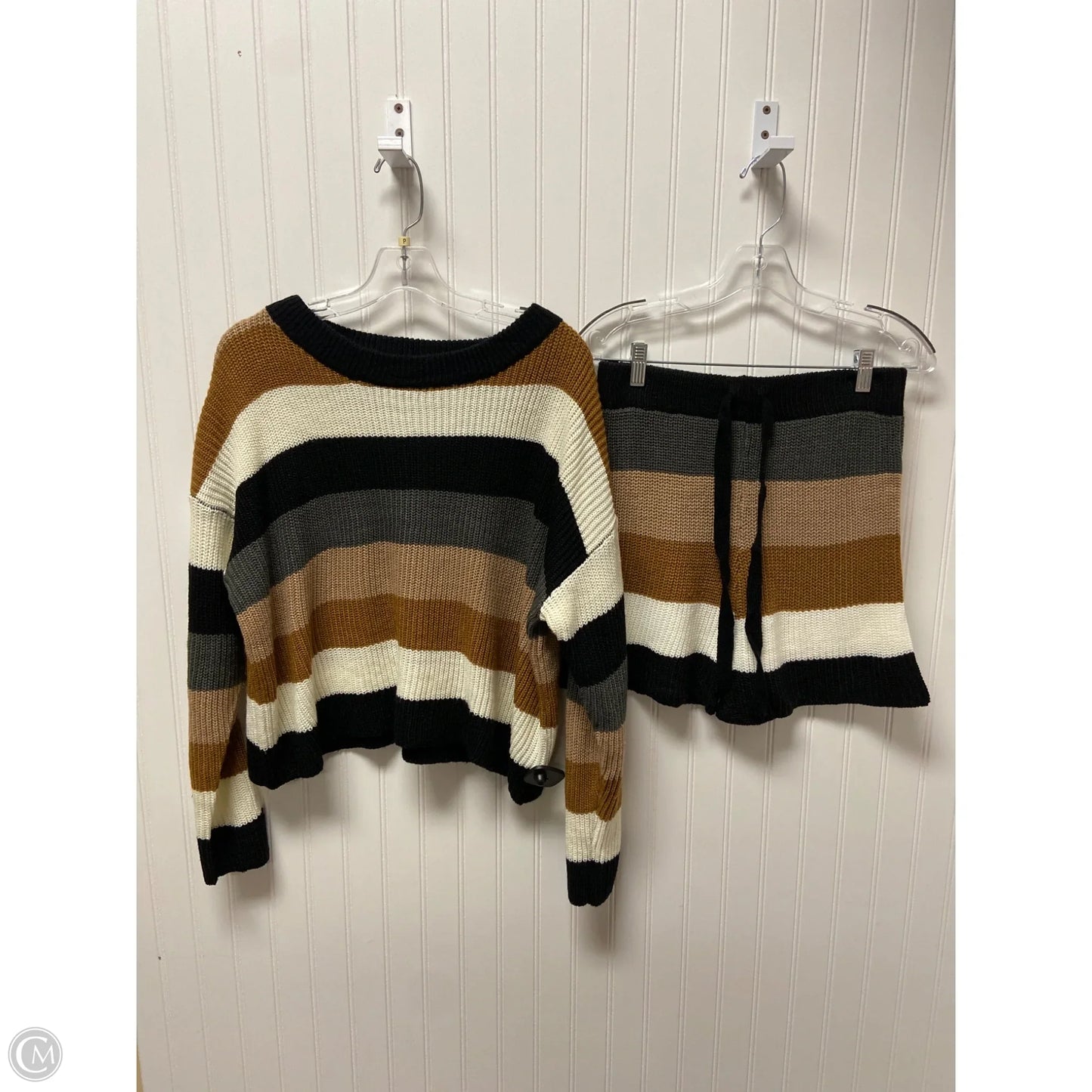 Lounge Set Shorts By She + Sky In Multi-colored, Size: M