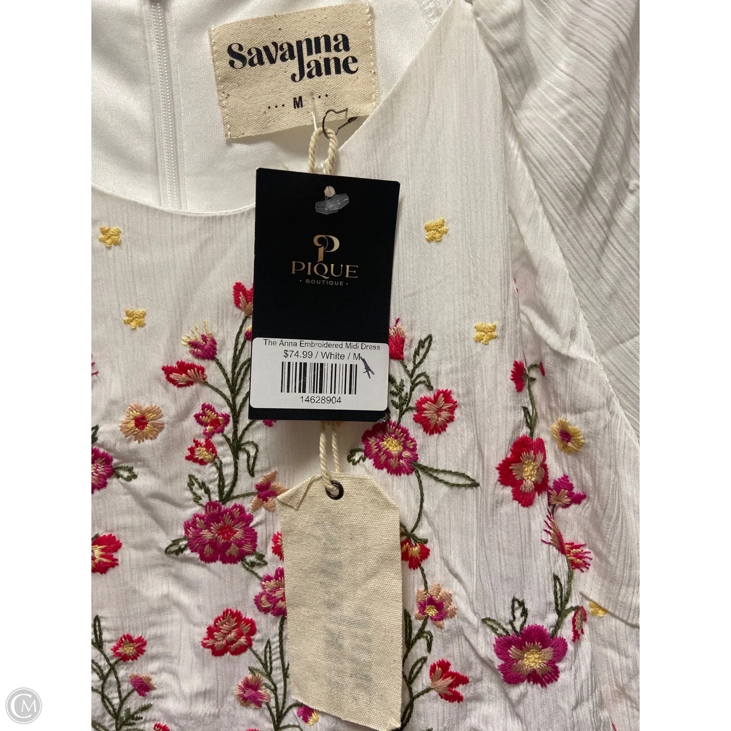 Dress Casual Midi By Savanna Jane In White, Size: M