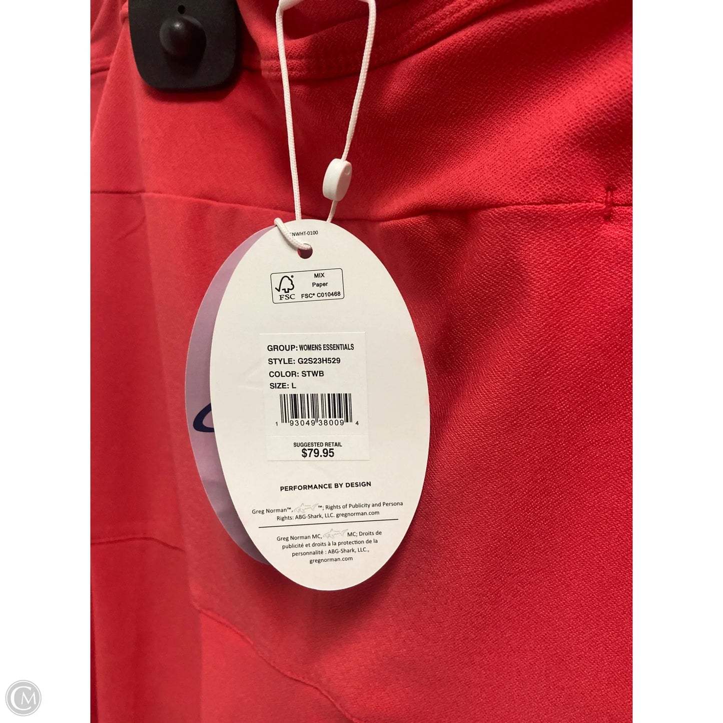 Athletic Skort By Greg Norman In Pink, Size: L