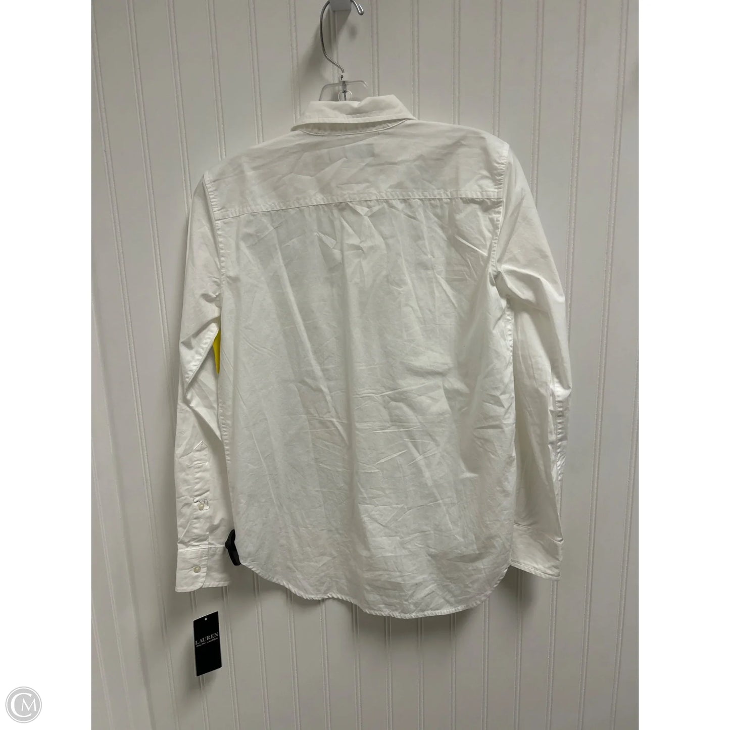 Top Long Sleeve By Lauren By Ralph Lauren In White, Size: Xs