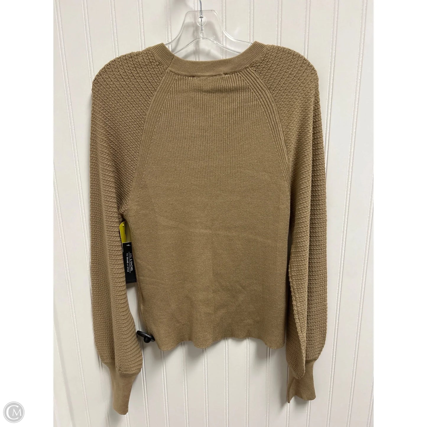 Top Long Sleeve By Zac And Rachel In Tan, Size: Xl