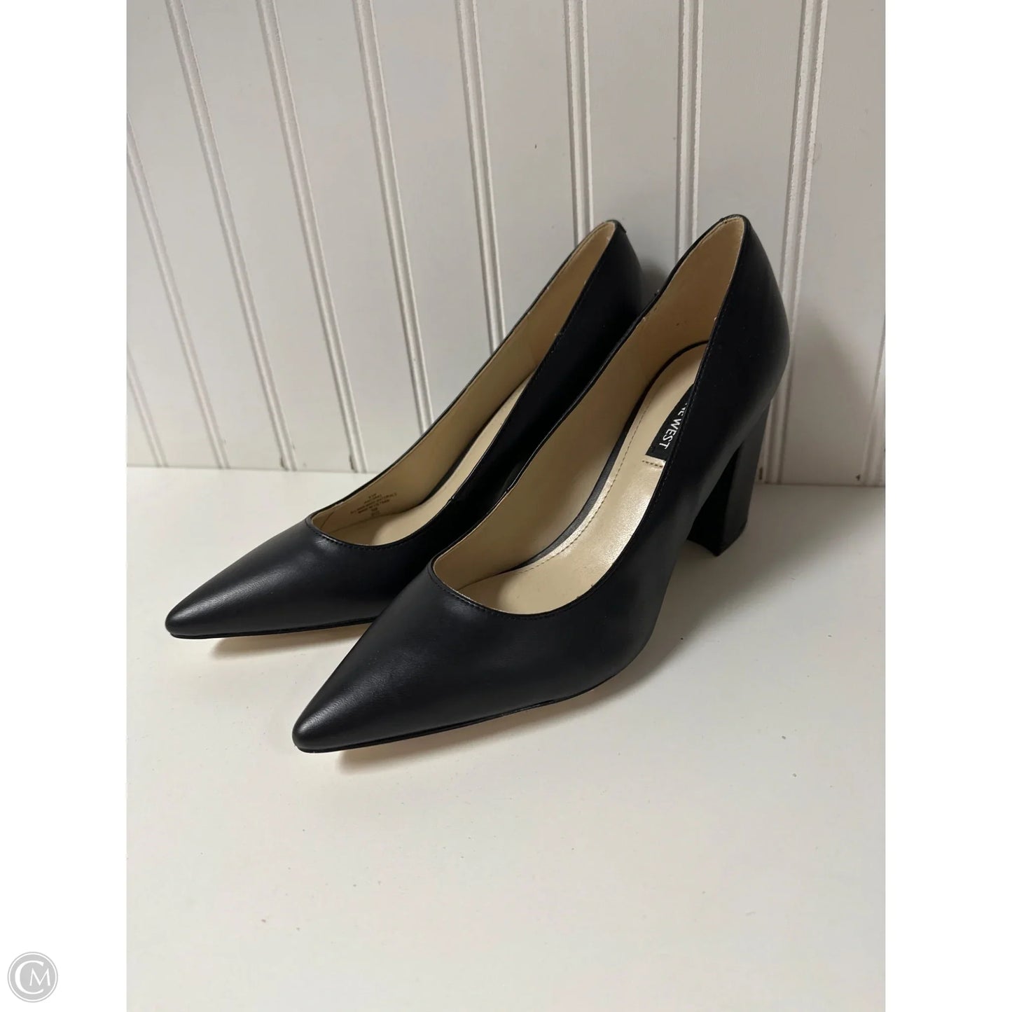 Shoes Heels Block By Nine West In Black, Size: 8.5
