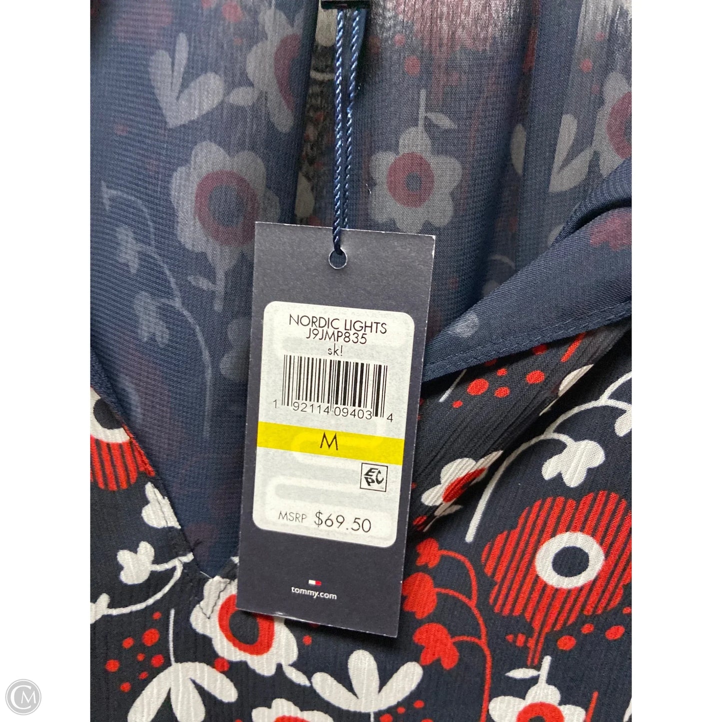 Top Long Sleeve By Tommy Hilfiger In Navy, Size: M