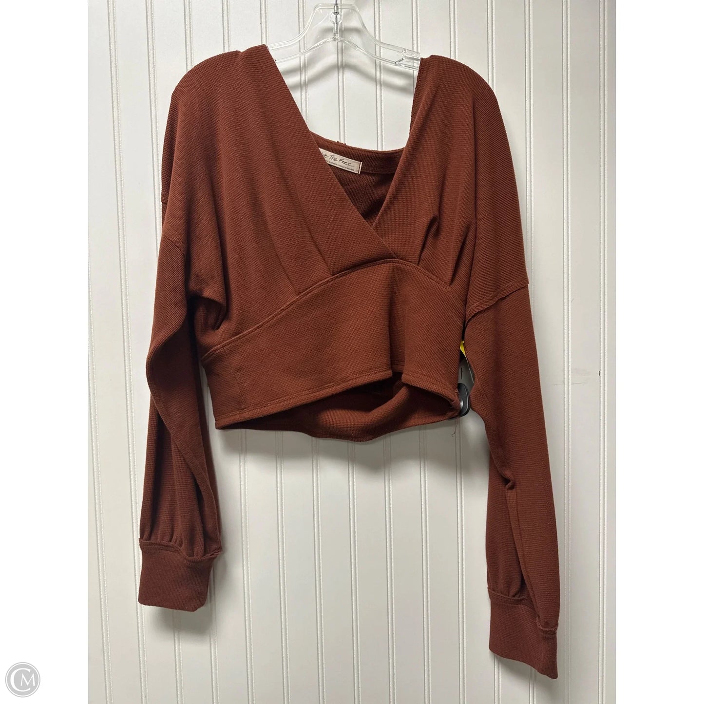 Top Long Sleeve By We The Free In Brown, Size: L