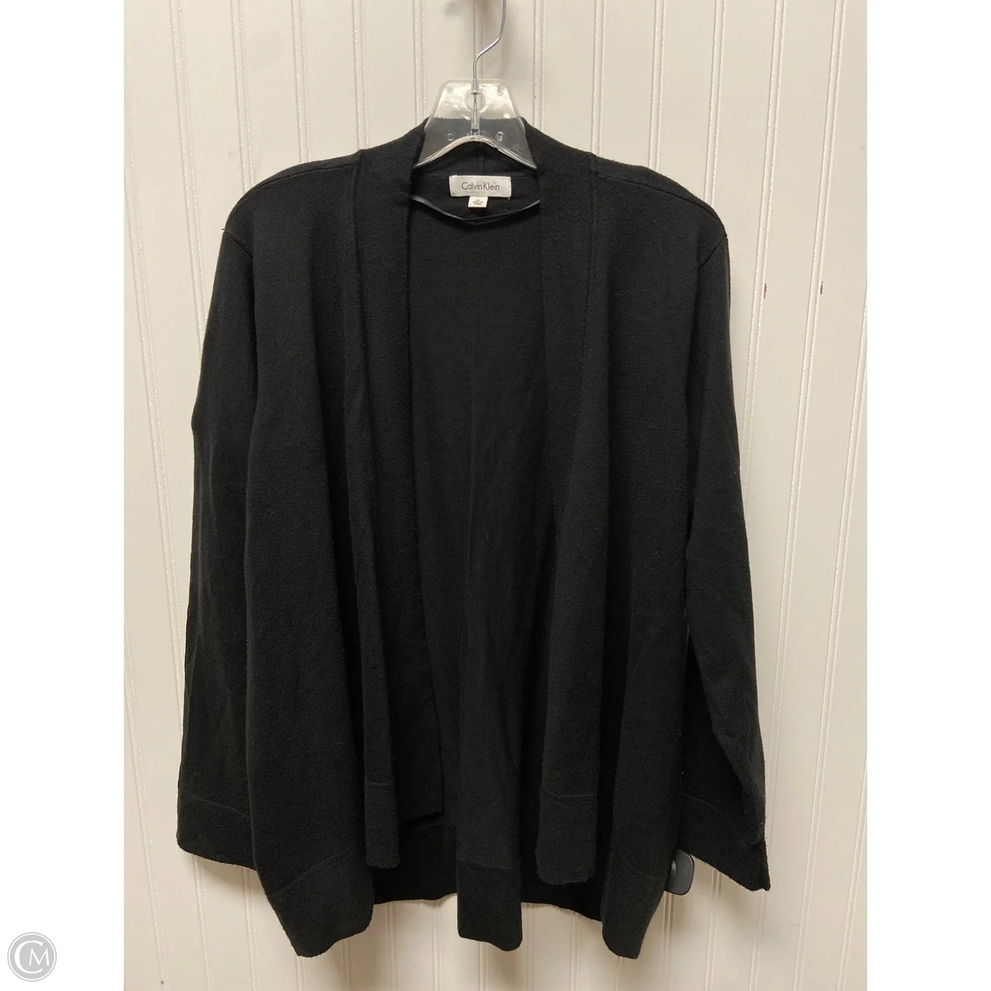 Cardigan By Calvin Klein In Black, Size: Xl