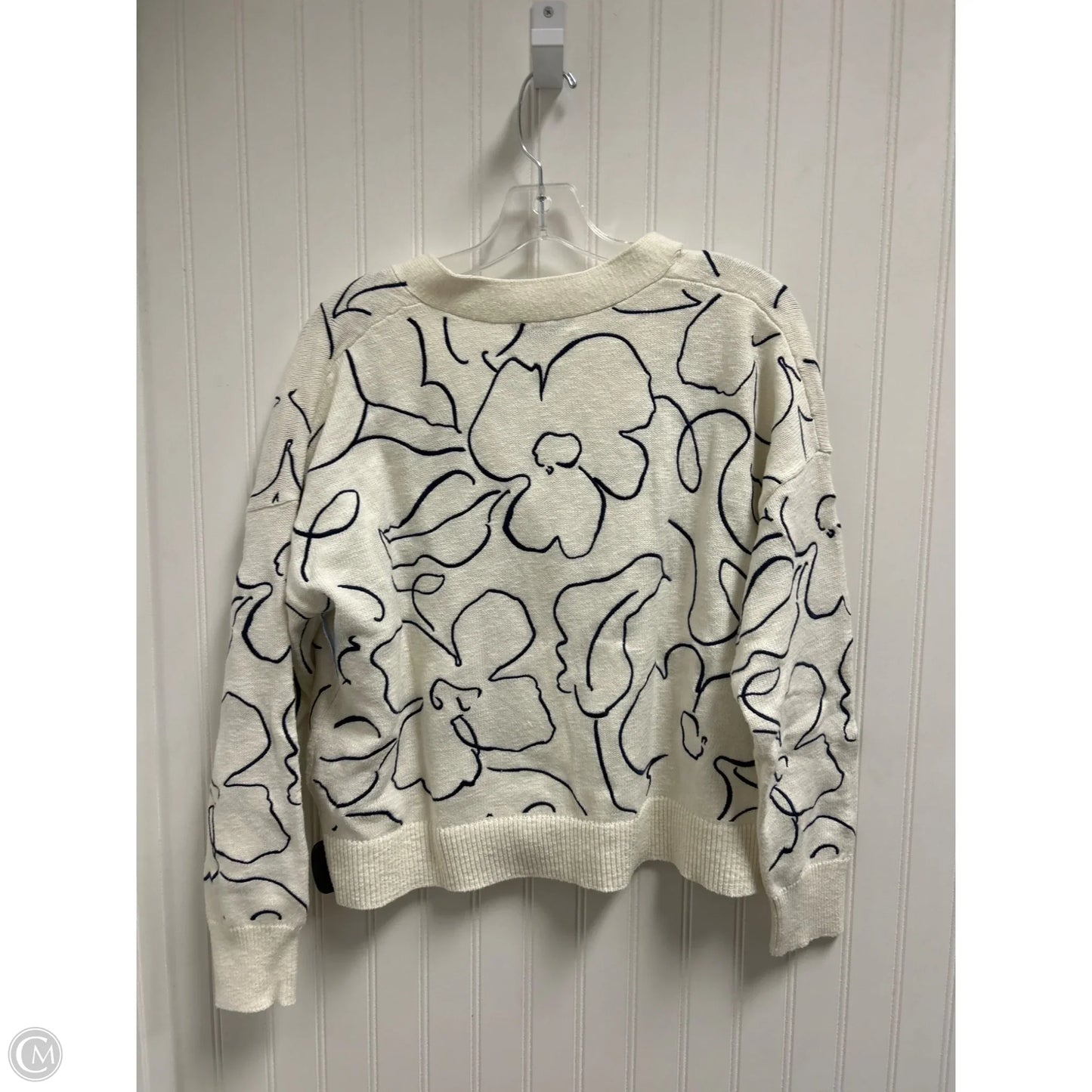 Sweater Cardigan By Madewell In Ivory, Size: M