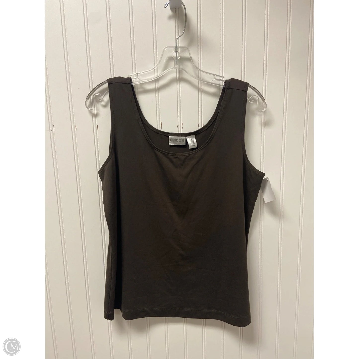 Top Sleeveless Basic By Chicos In Brown, Size: L