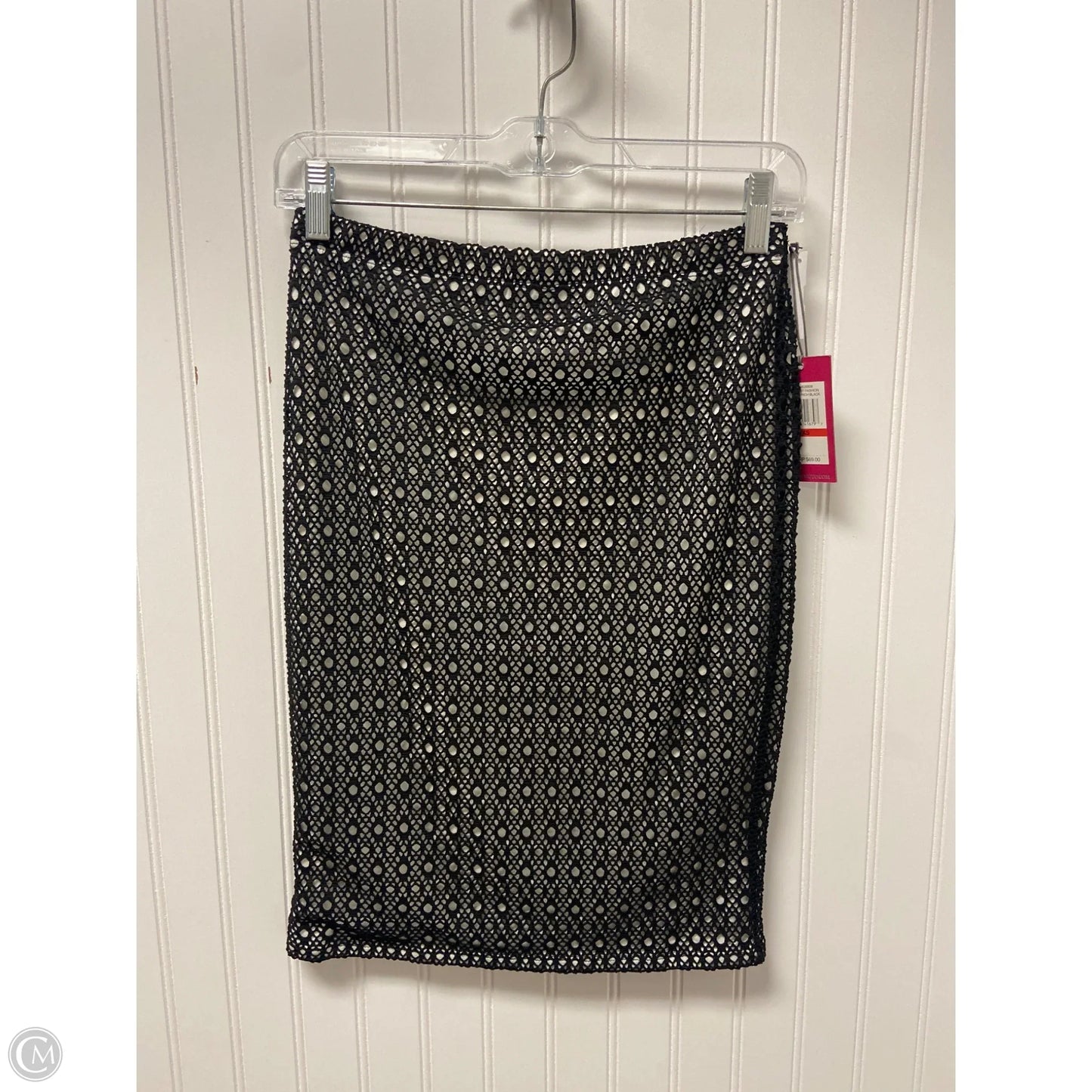 Skirt Midi By Vince Camuto In Black & White, Size: Xsp