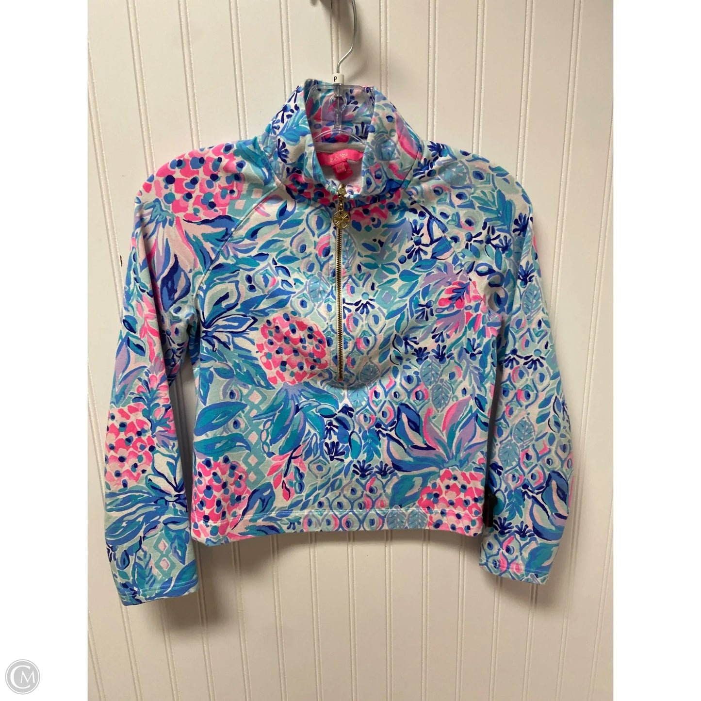 Sweatshirt Designer By Lilly Pulitzer In Blue & Pink, Size: Xxs