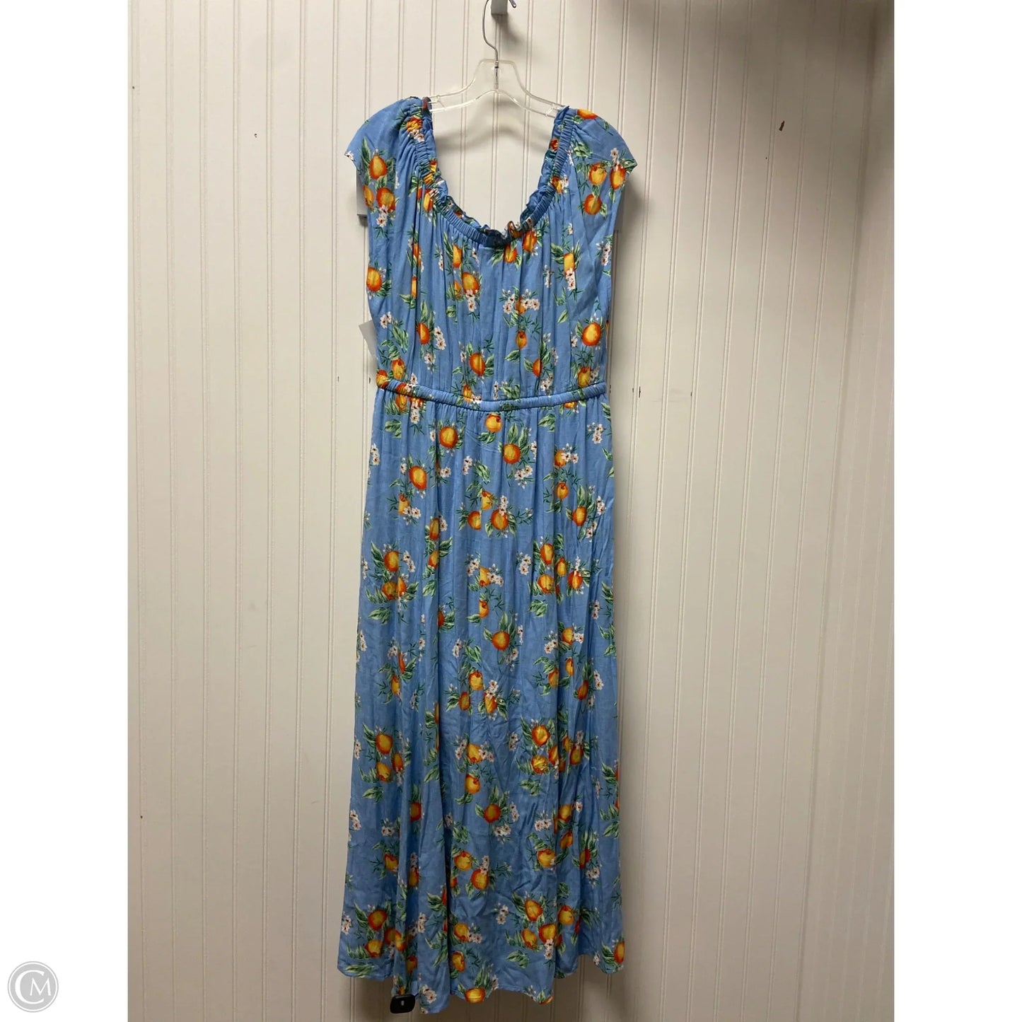 Dress Casual Maxi By Torrid In Blue & Orange, Size: 1x