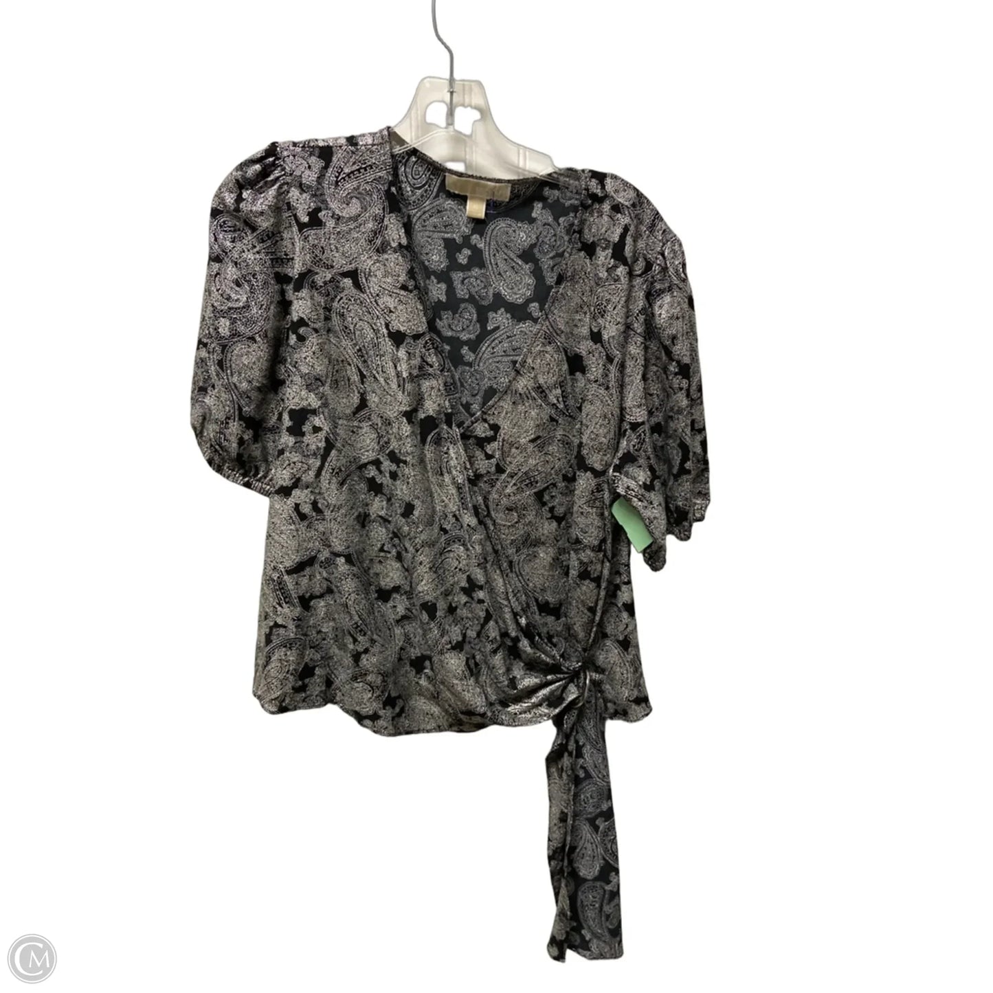 Top Short Sleeve By Michael By Michael Kors In Grey, Size: Xl