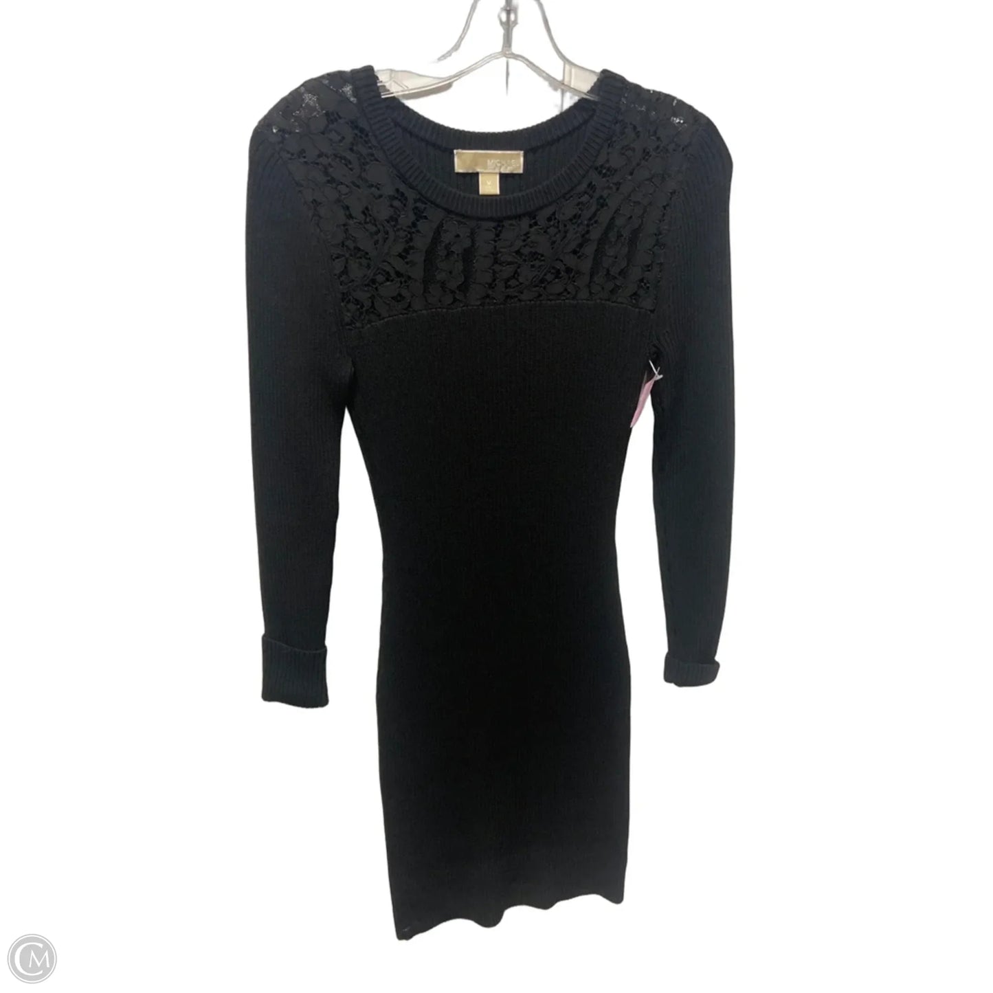 Dress Casual Midi By Michael By Michael Kors In Black, Size: M