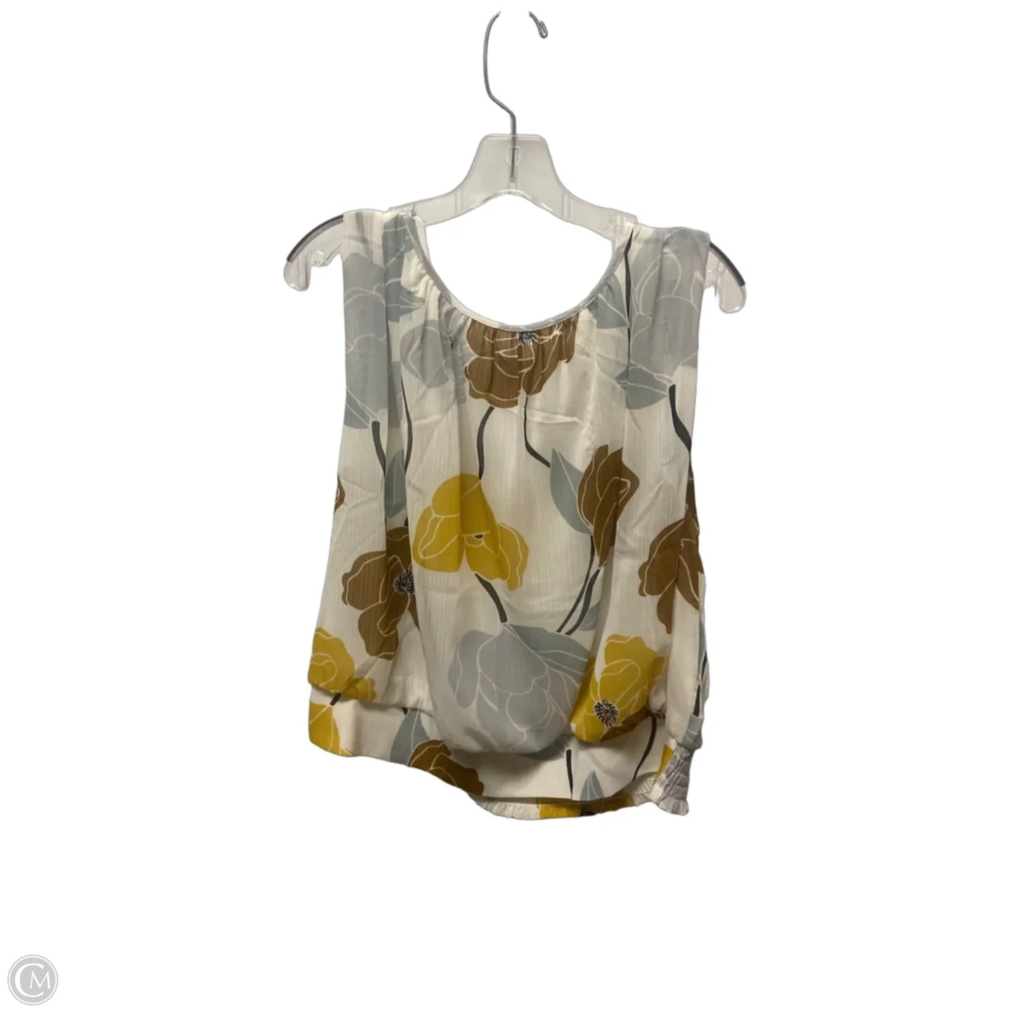 Top Sleeveless By Ann Taylor In Floral Print, Size: Xl