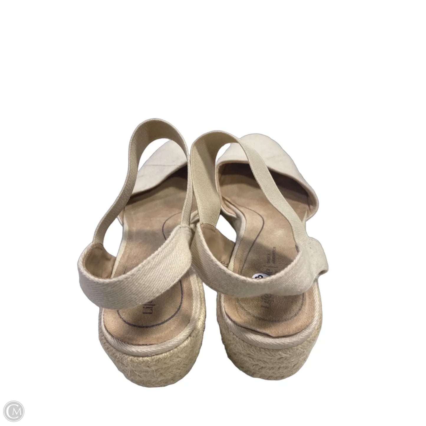 Sandals Heels Platform By Life Stride In Brown, Size: 8.5
