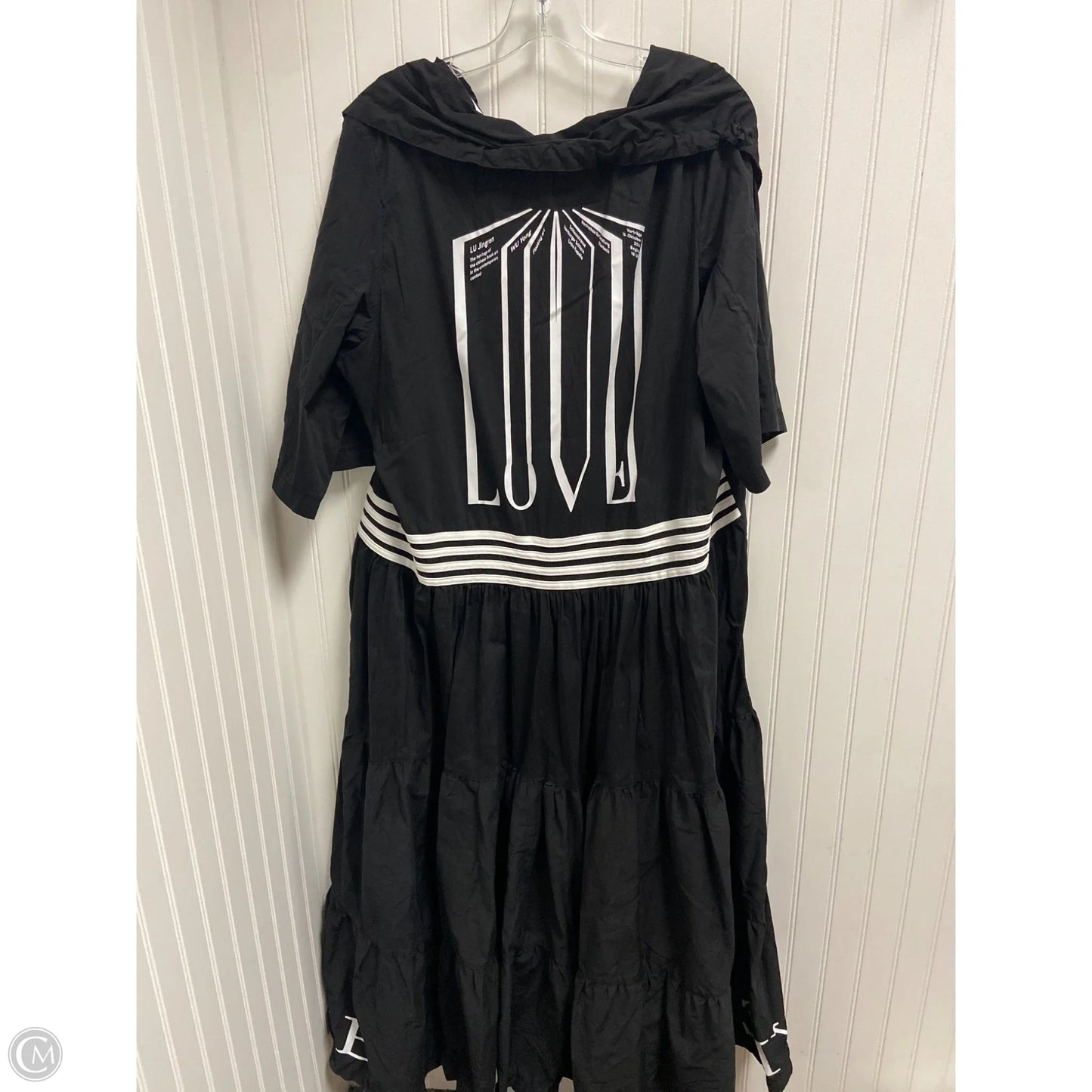 Dress Casual Maxi By Cmb In Black & White, Size: 2x