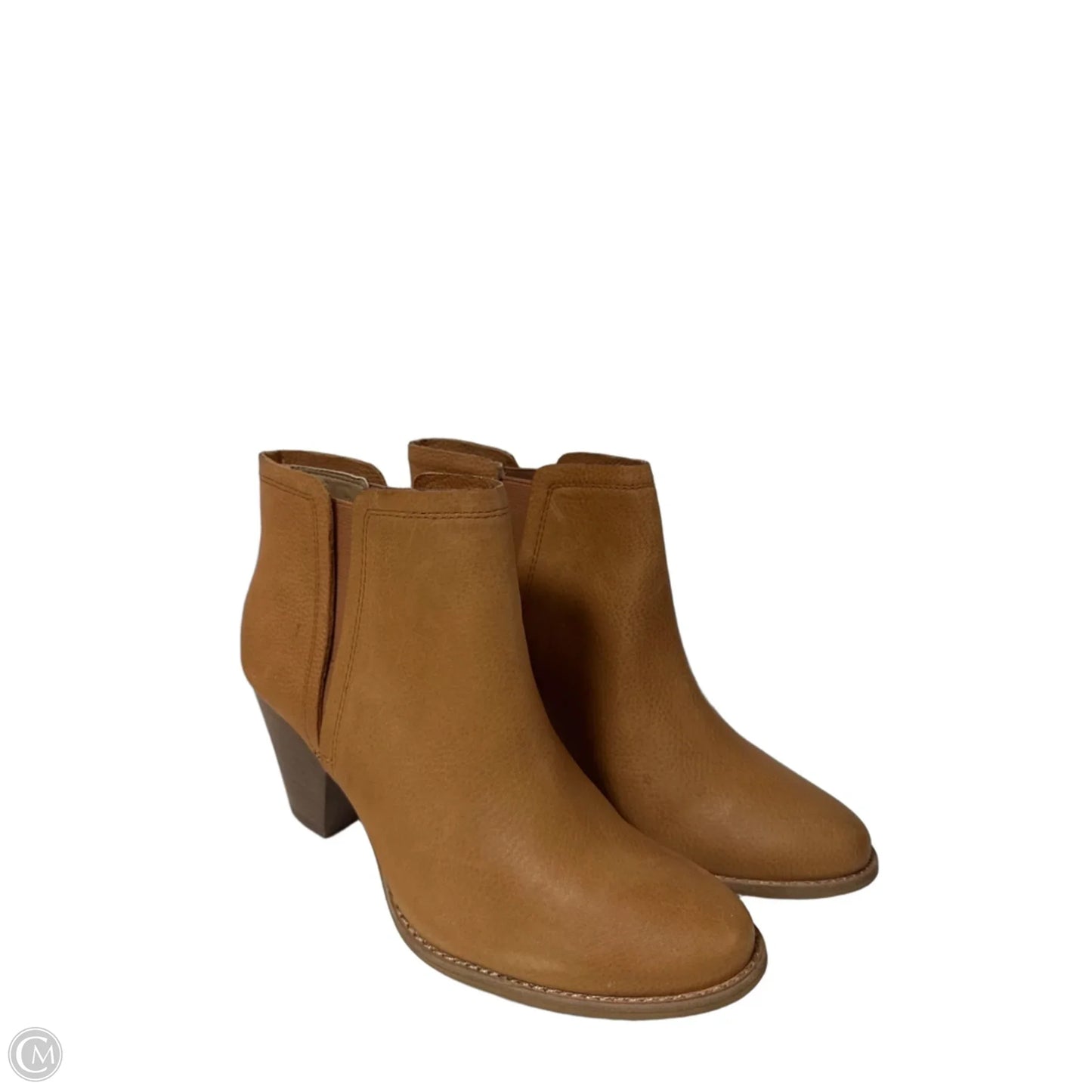 Boots Ankle Heels By Splendid In Brown, Size: 9.5
