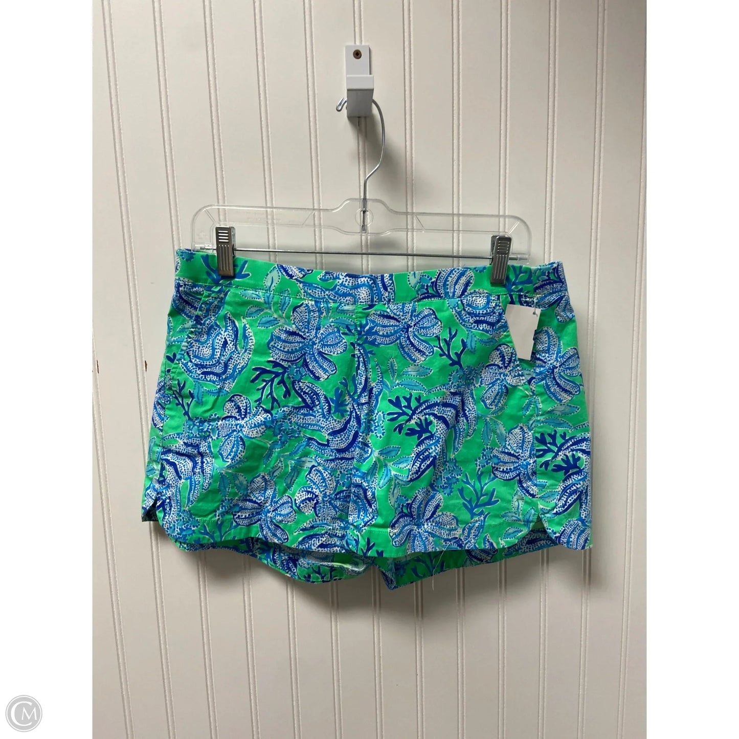Shorts Designer By Lilly Pulitzer In Black & Green, Size: 8