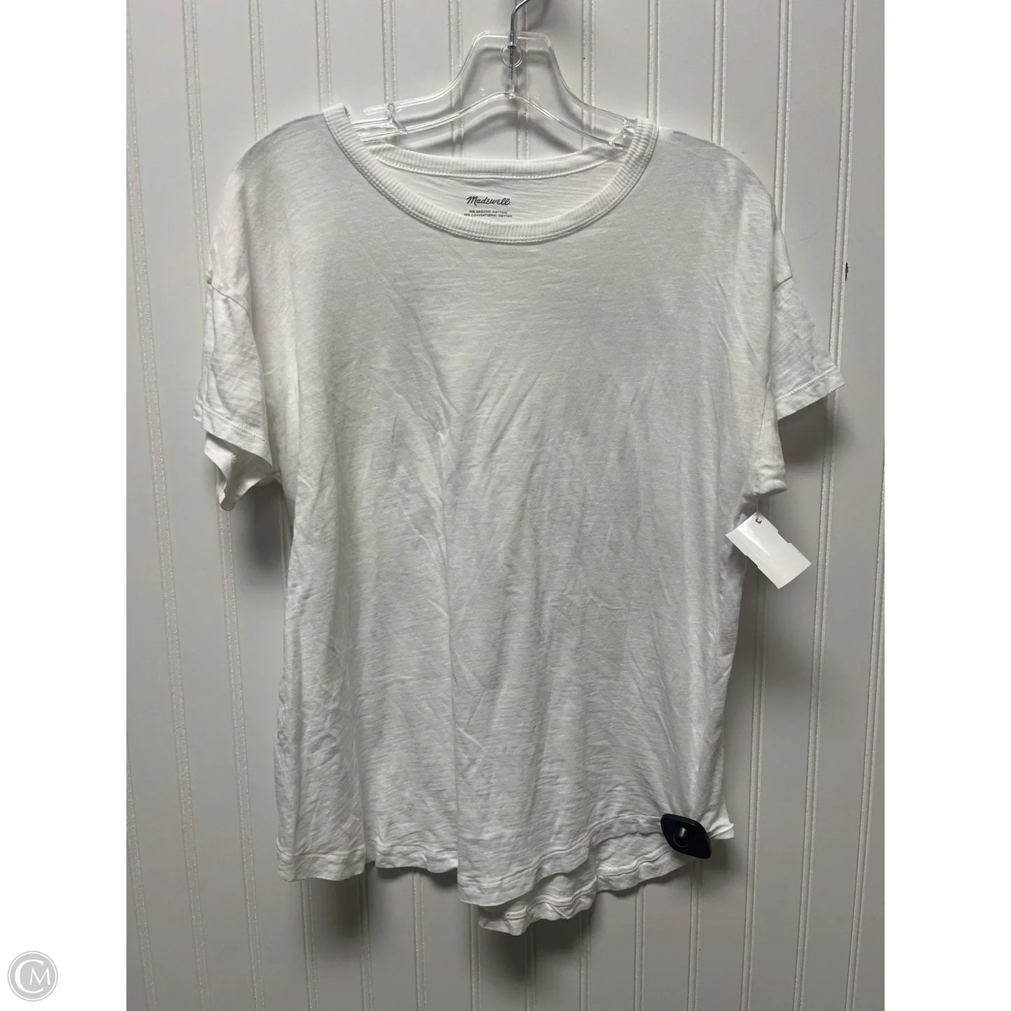Top Short Sleeve By Madewell In White, Size: M