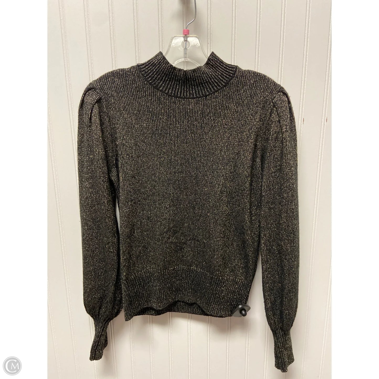 Sweater By Bcbgmaxazria In Black & Gold, Size: Xs