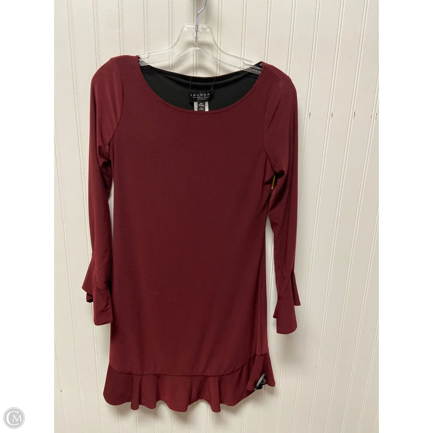 Dress Casual Midi By Laundry In Maroon, Size: Xs