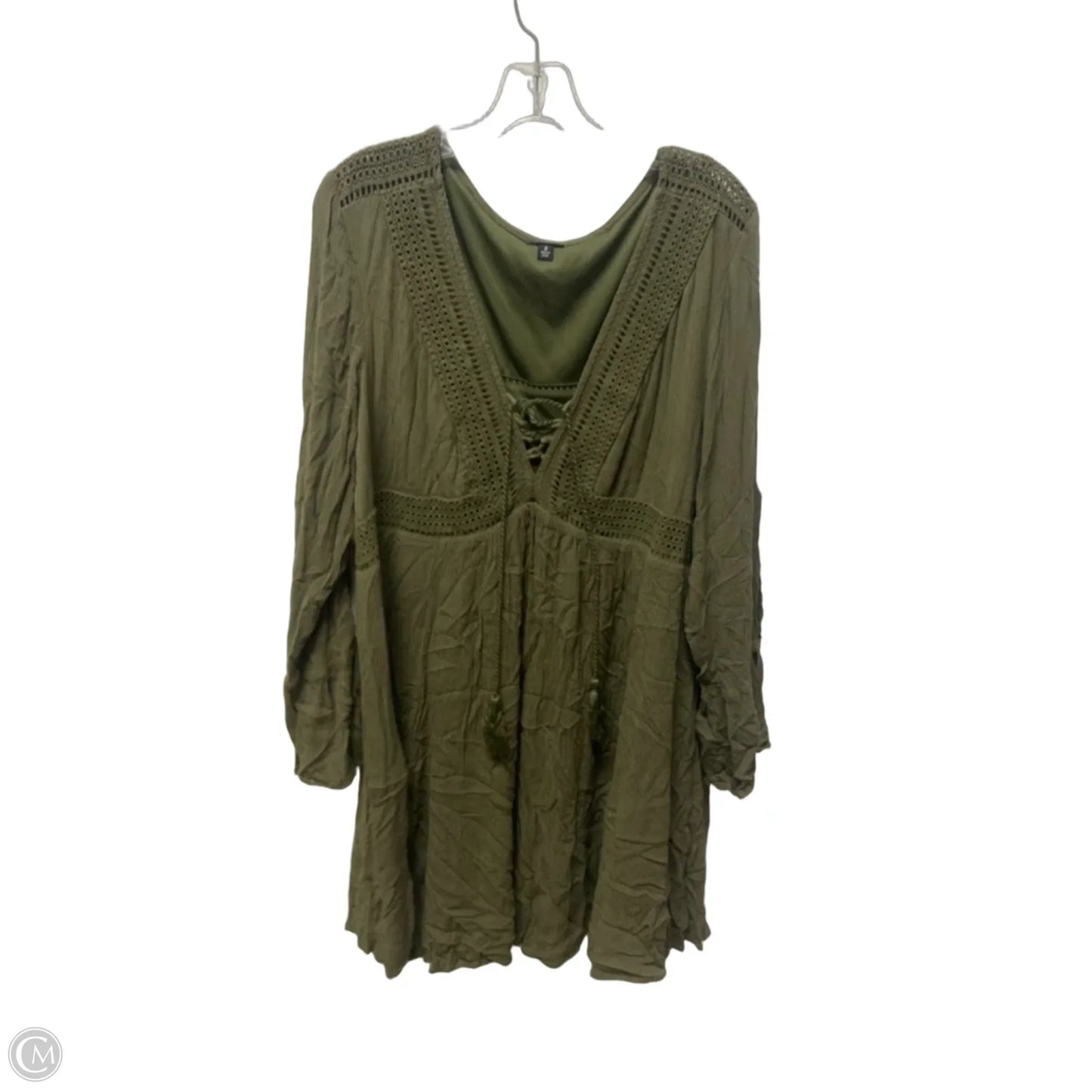 Dress Casual Midi By Torrid In Green, Size: 2x