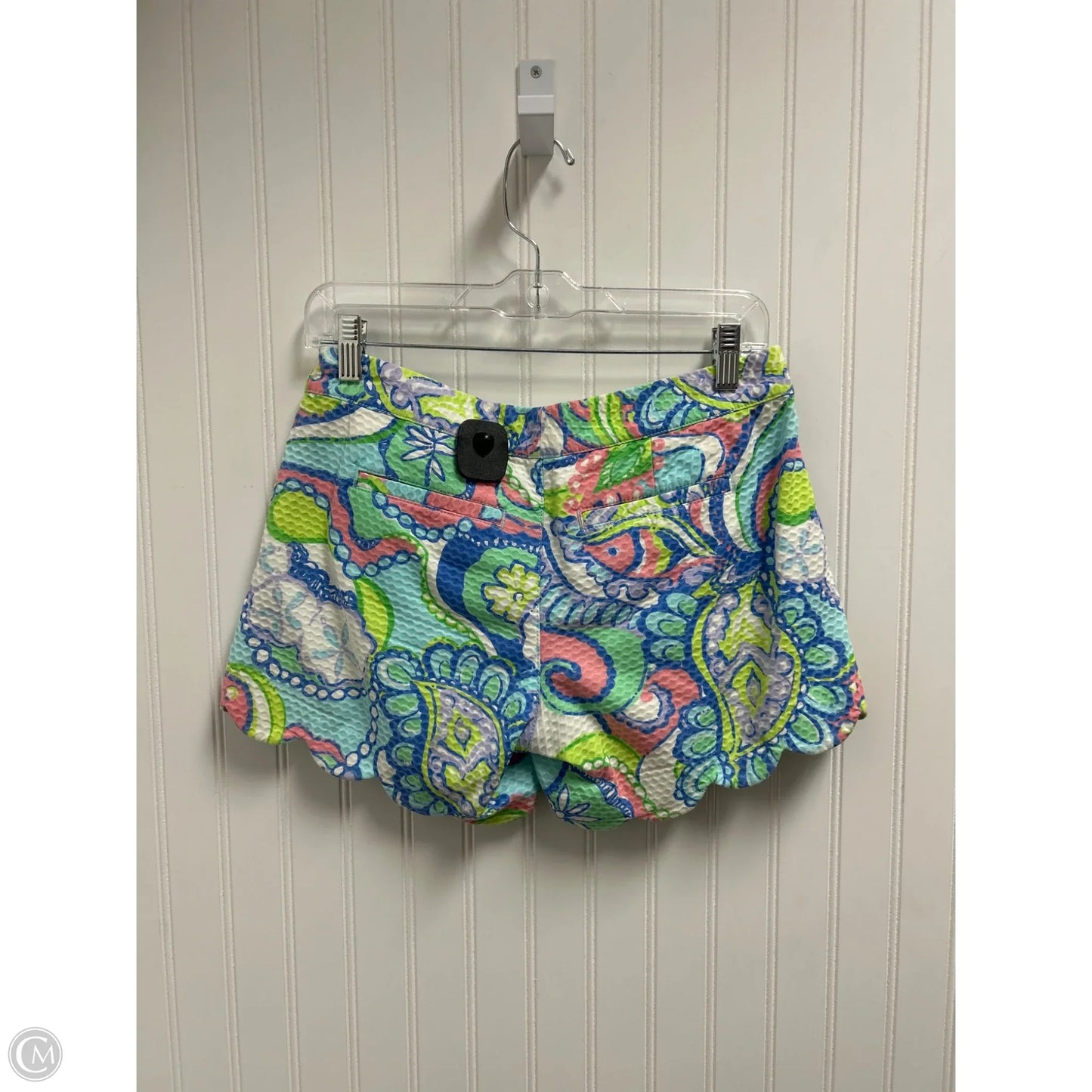 Shorts Designer By Lilly Pulitzer In Blue & Green, Size: 0