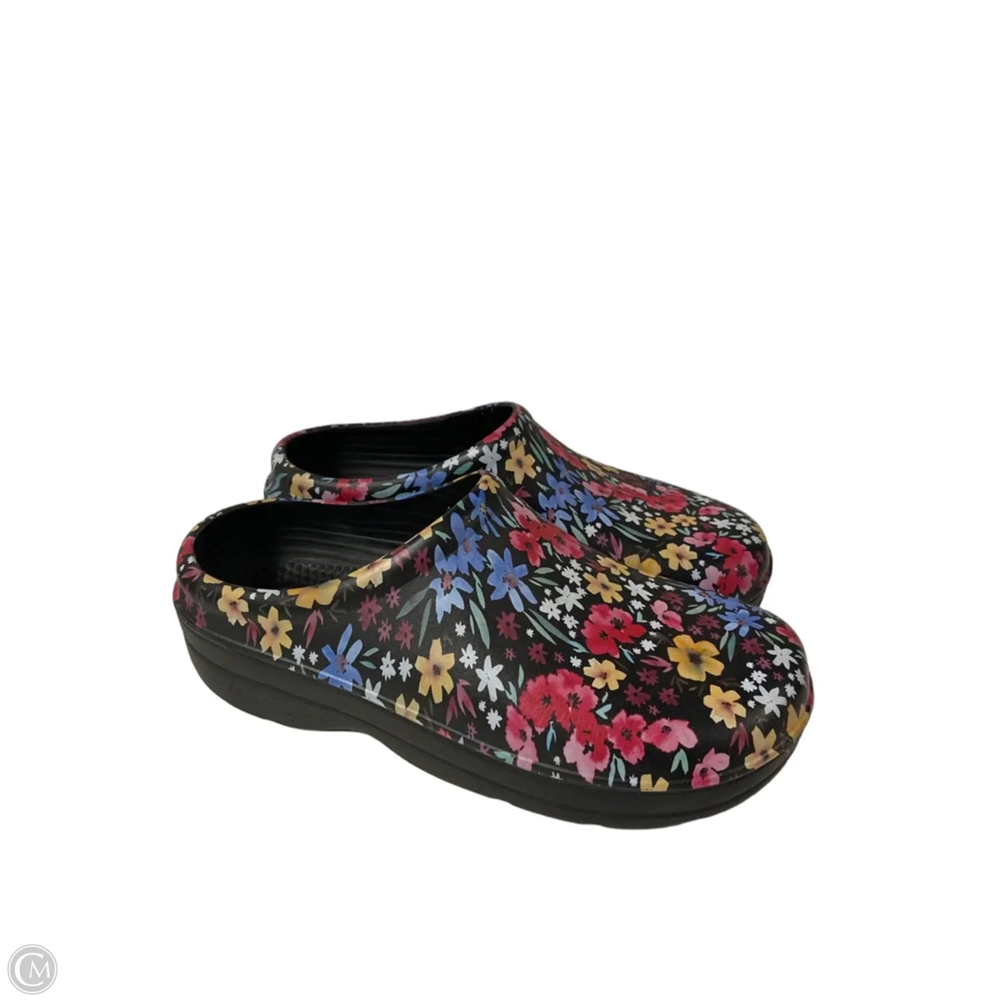Shoes Flats By Clothes Mentor In Floral Print, Size: 9