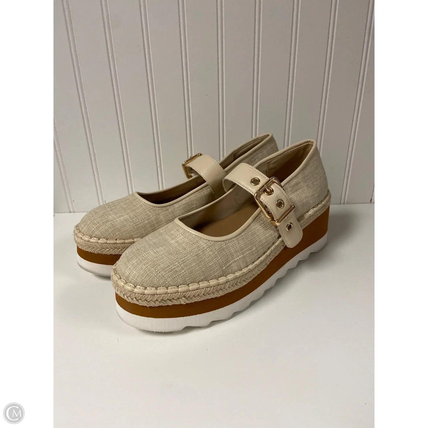 Shoes Flats By Chelsea And Violet In Beige, Size: 10
