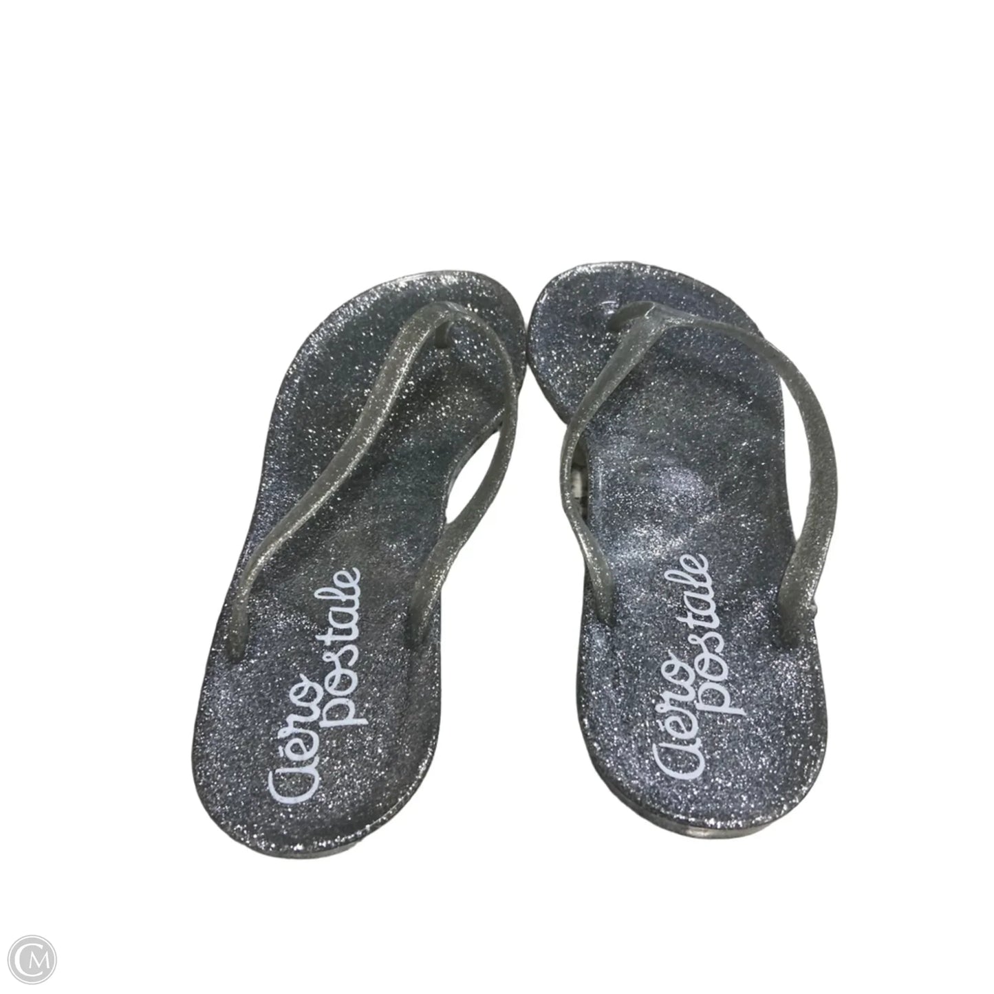 Sandals Flip Flops By Aeropostale In Silver, Size: 8