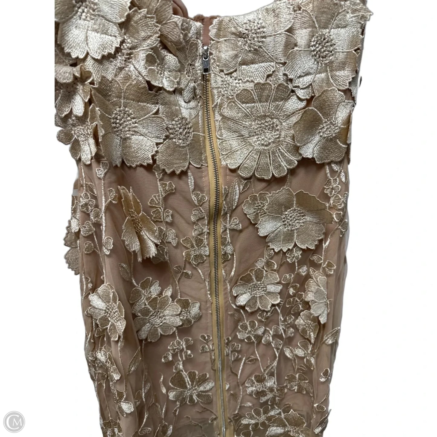 Dress Party Long By Clothes Mentor In Gold, Size: S
