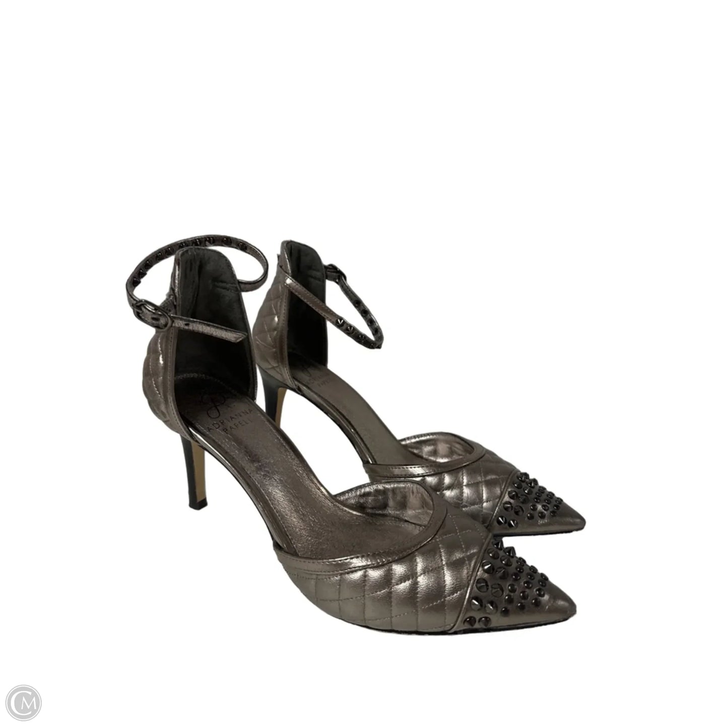Shoes Heels Kitten By Adrianna Papell In Silver, Size: 8