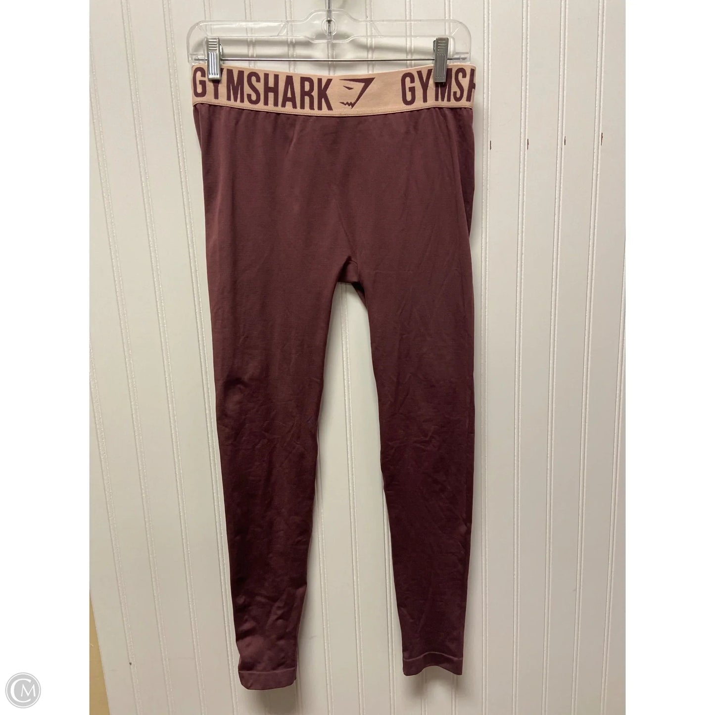 Athletic Leggings By Gym Shark In Maroon, Size: M