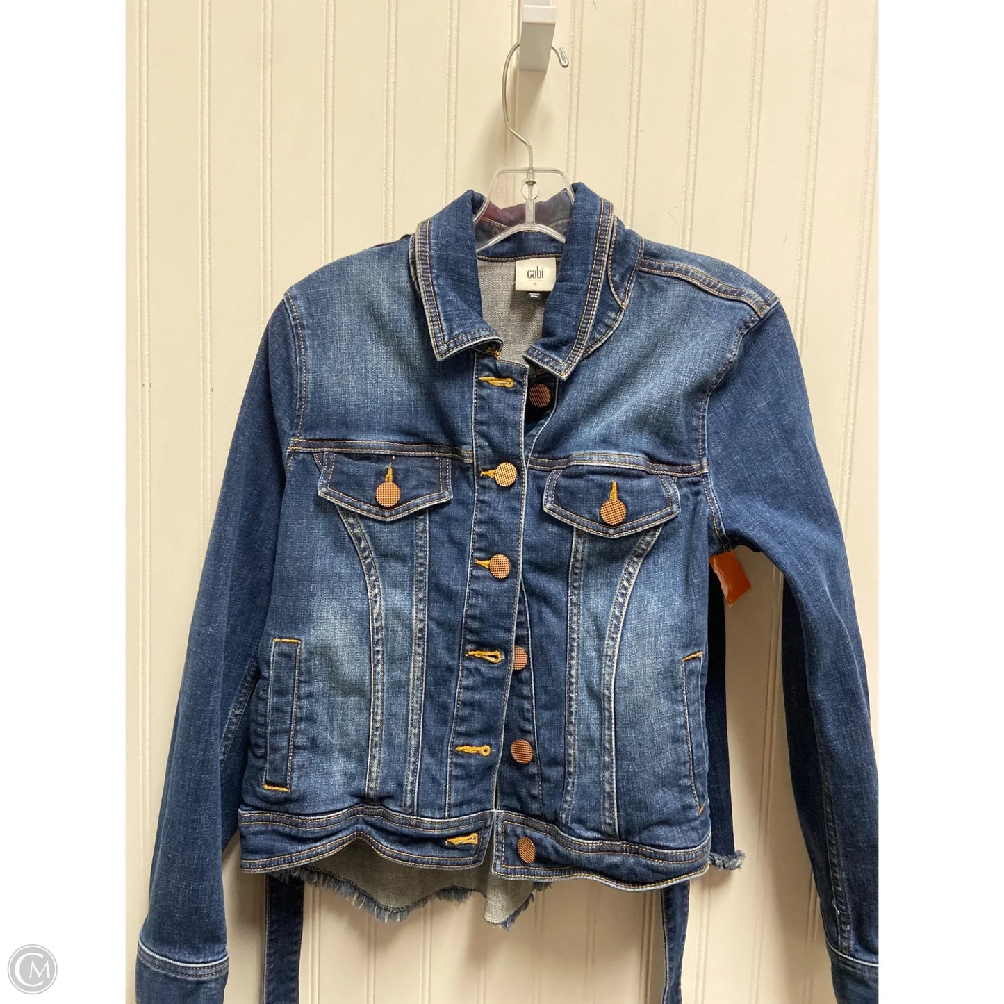 Jacket Denim By Cabi In Blue Denim, Size: S