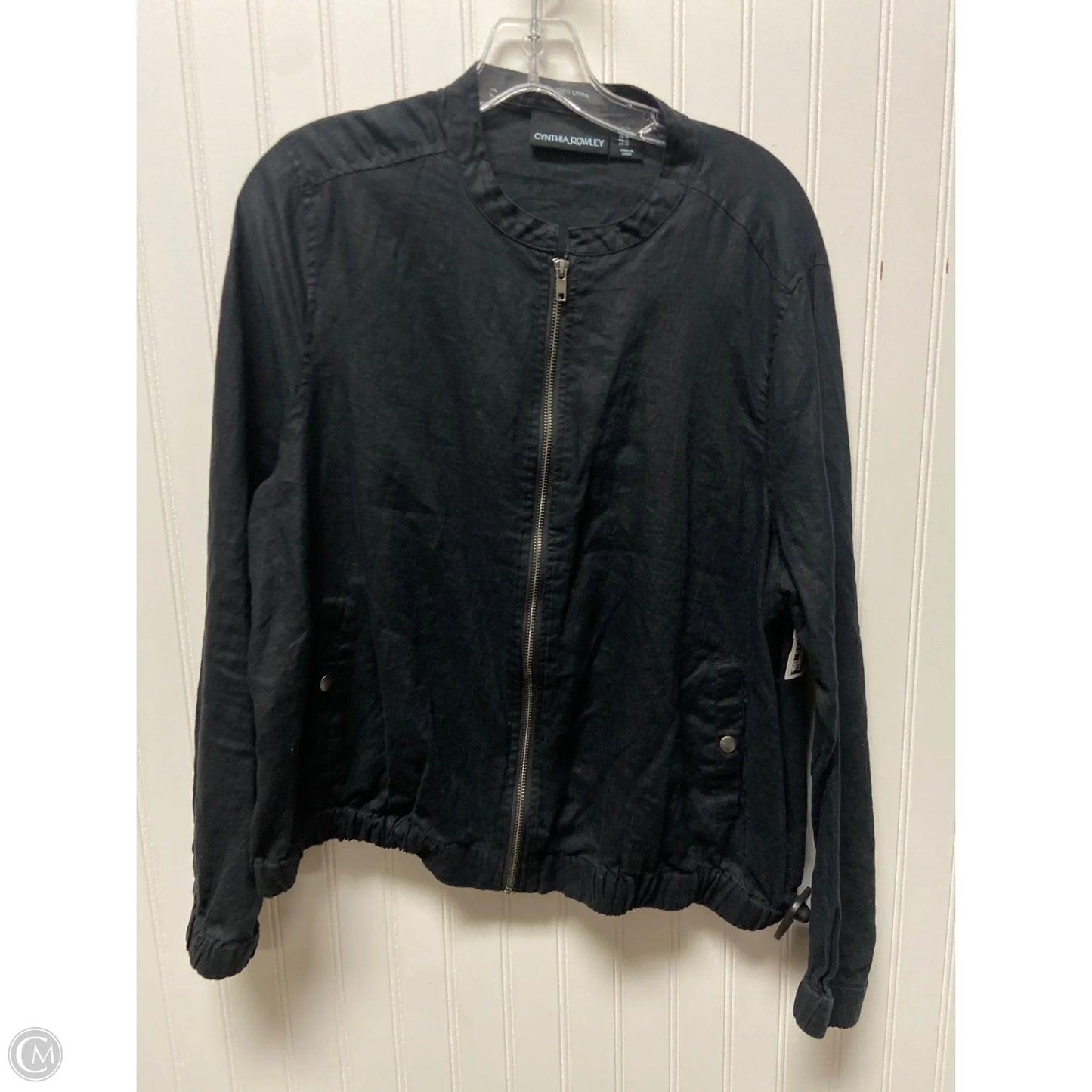 Jacket Shirt By Cynthia Rowley In Black, Size: Xl
