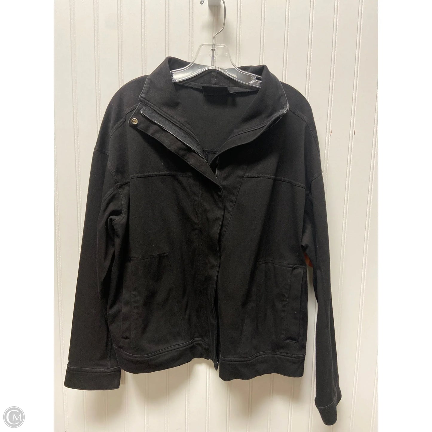 Jacket Shirt By Diane Gilman In Black, Size: 1x