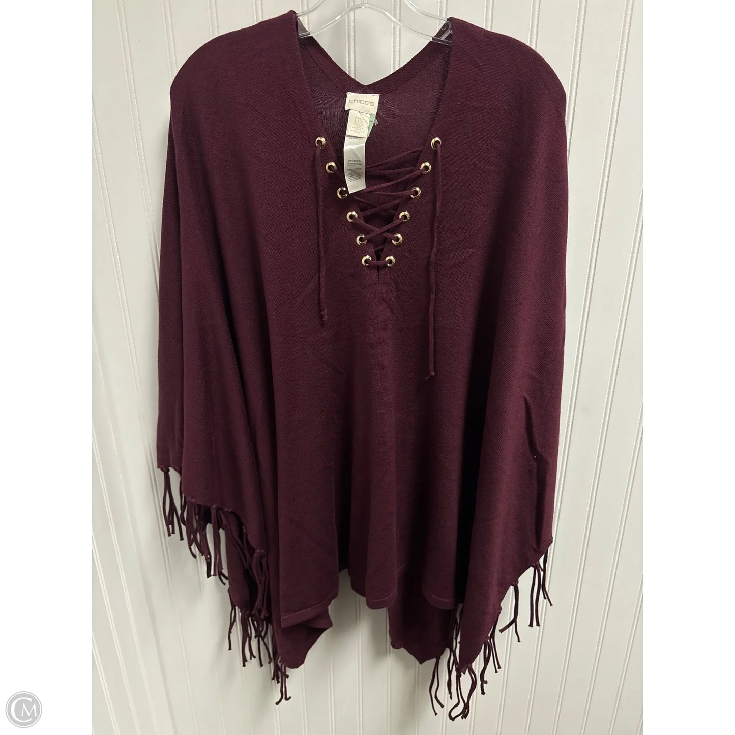 Poncho By Chicos In Purple, Size: Osfm