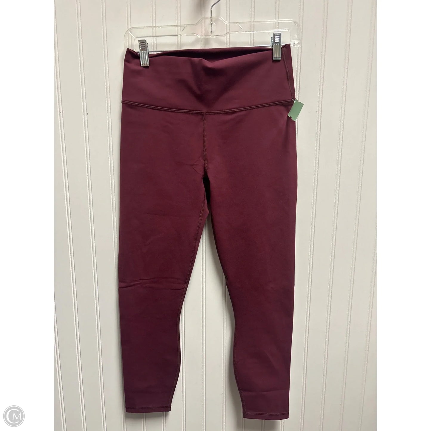 Athletic Leggings By Fabletics In Maroon, Size: M