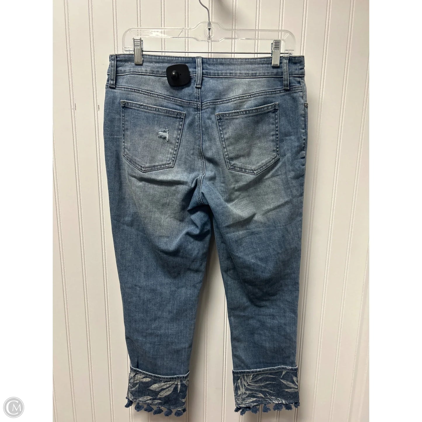 Jeans Straight By Chicos In Blue Denim, Size: 4