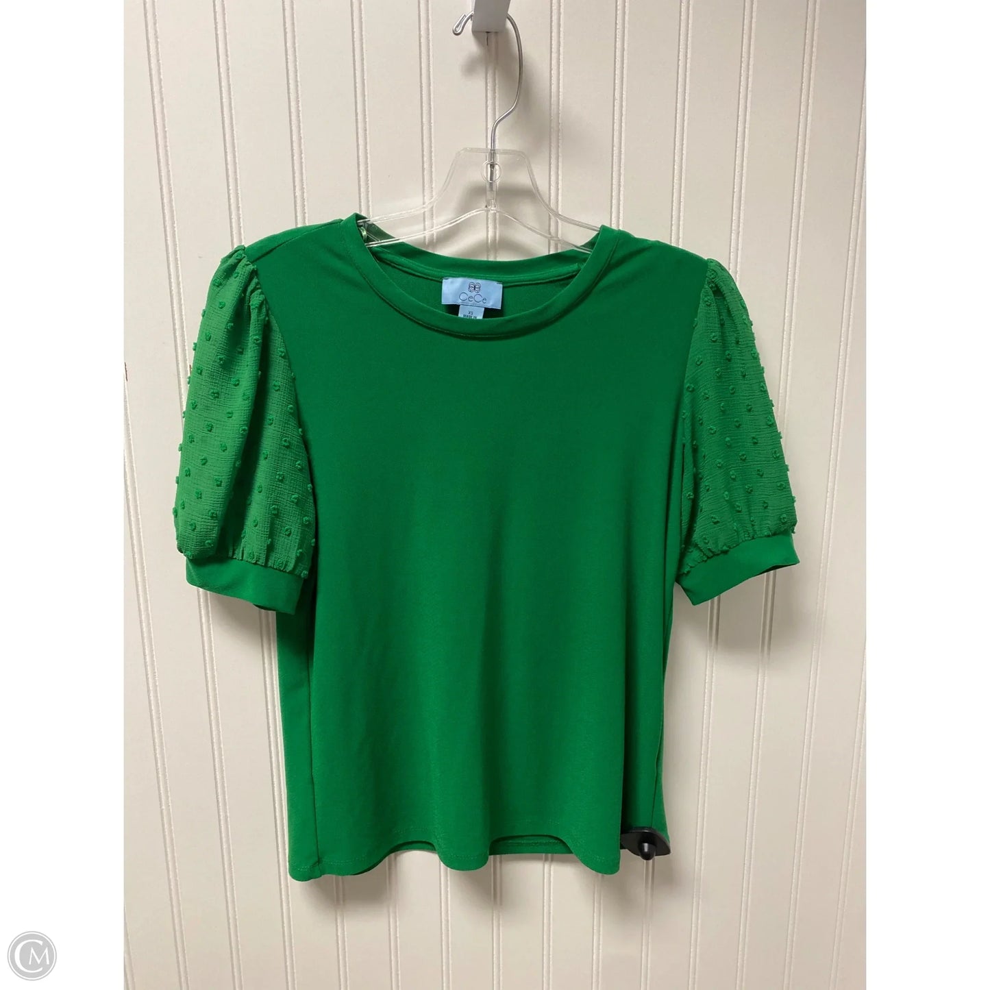 Top Short Sleeve By Cece In Green, Size: Xs