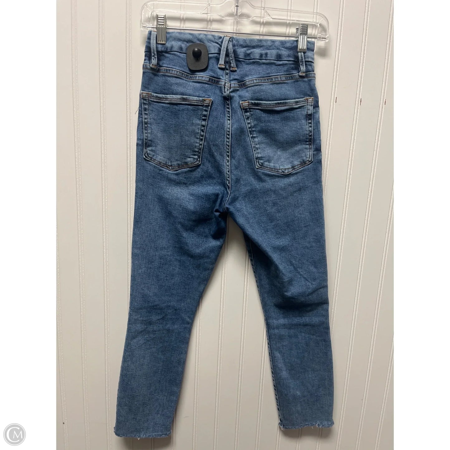 Jeans Skinny By Good American In Blue Denim, Size: 4