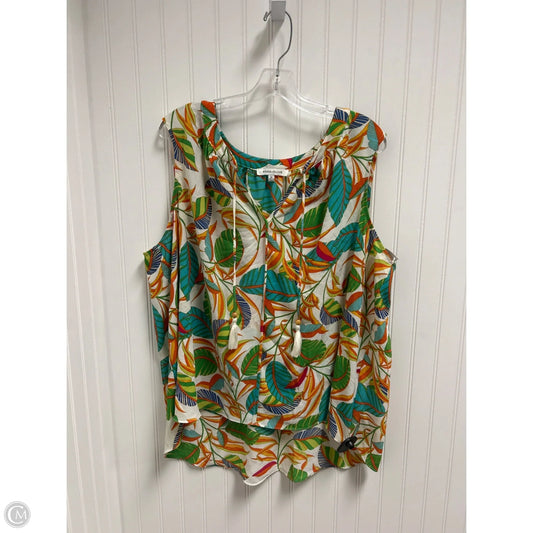 Top Sleeveless By Rose And Olive In Multi-colored, Size: 3x