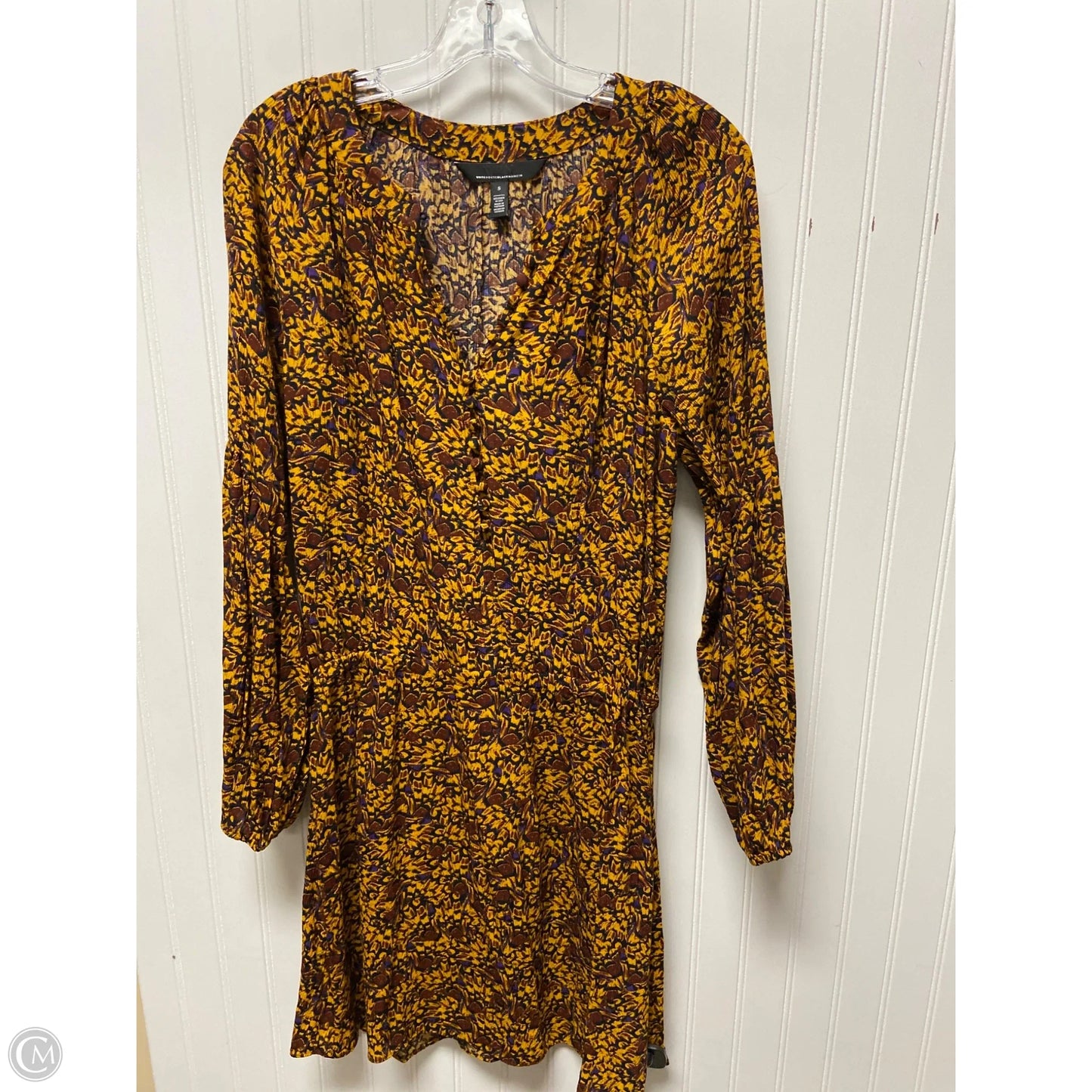 Dress Casual Short By White House Black Market In Black & Yellow, Size: S