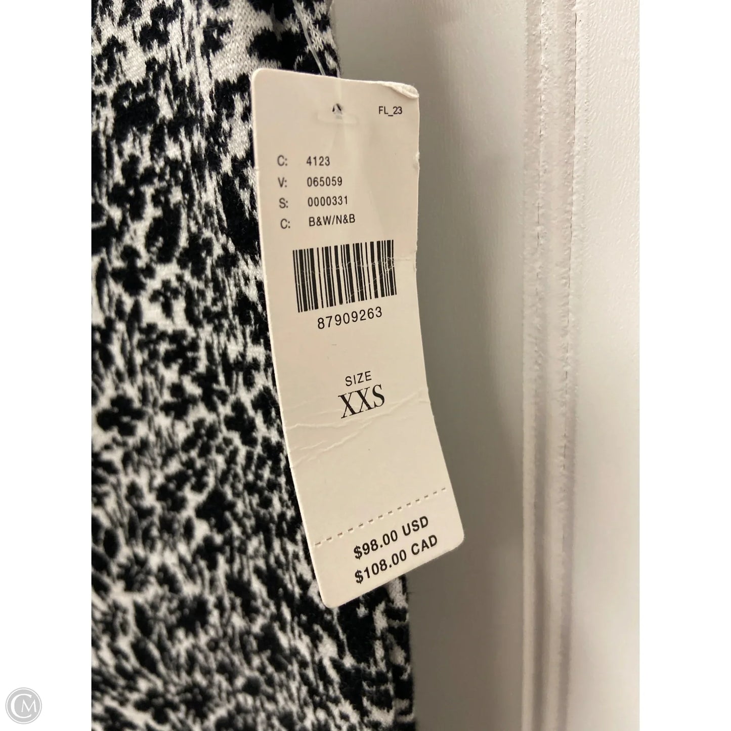 Pants Dress By Maeve In Black & White, Size: 0