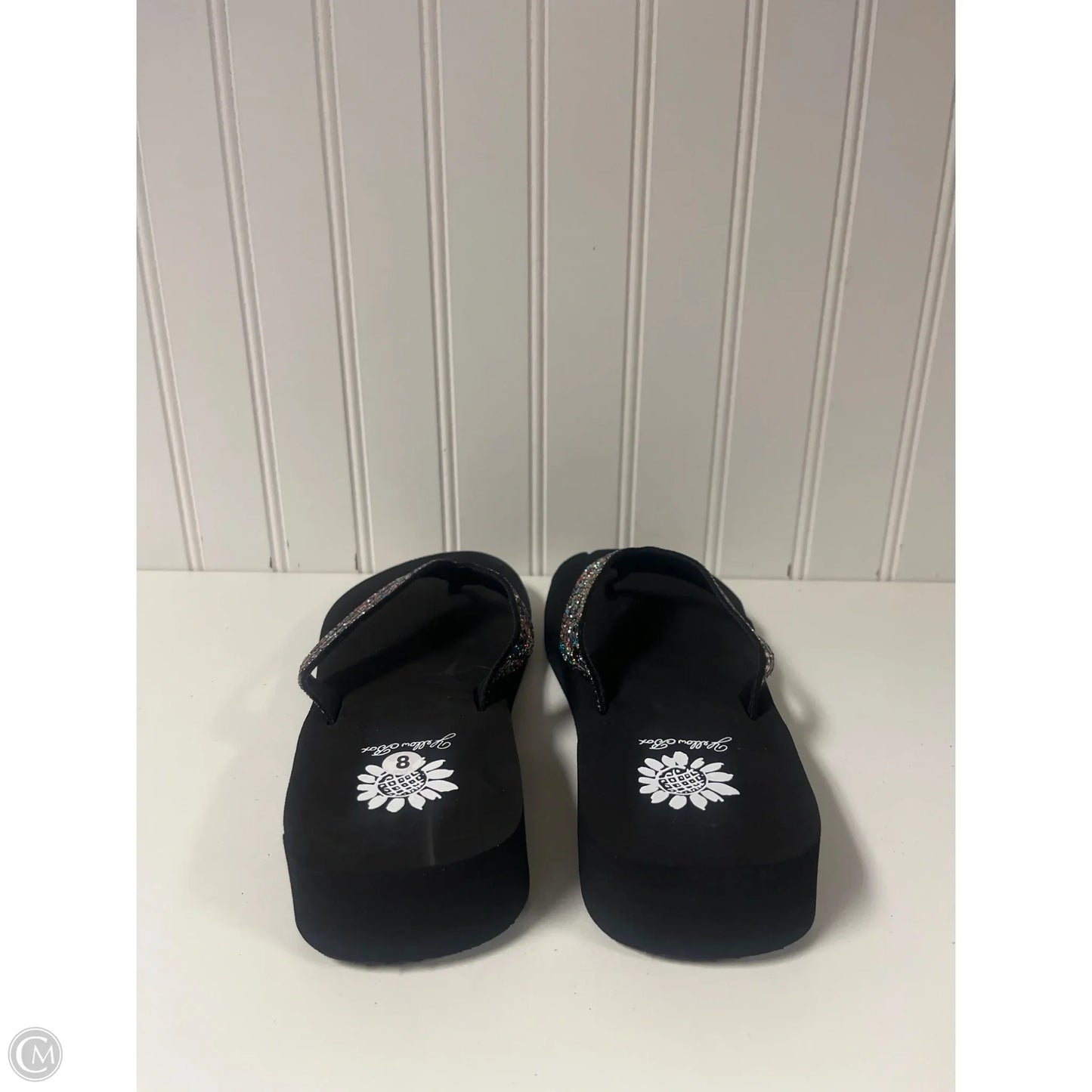 Sandals Flip Flops By Yellow Box In Black, Size: 8