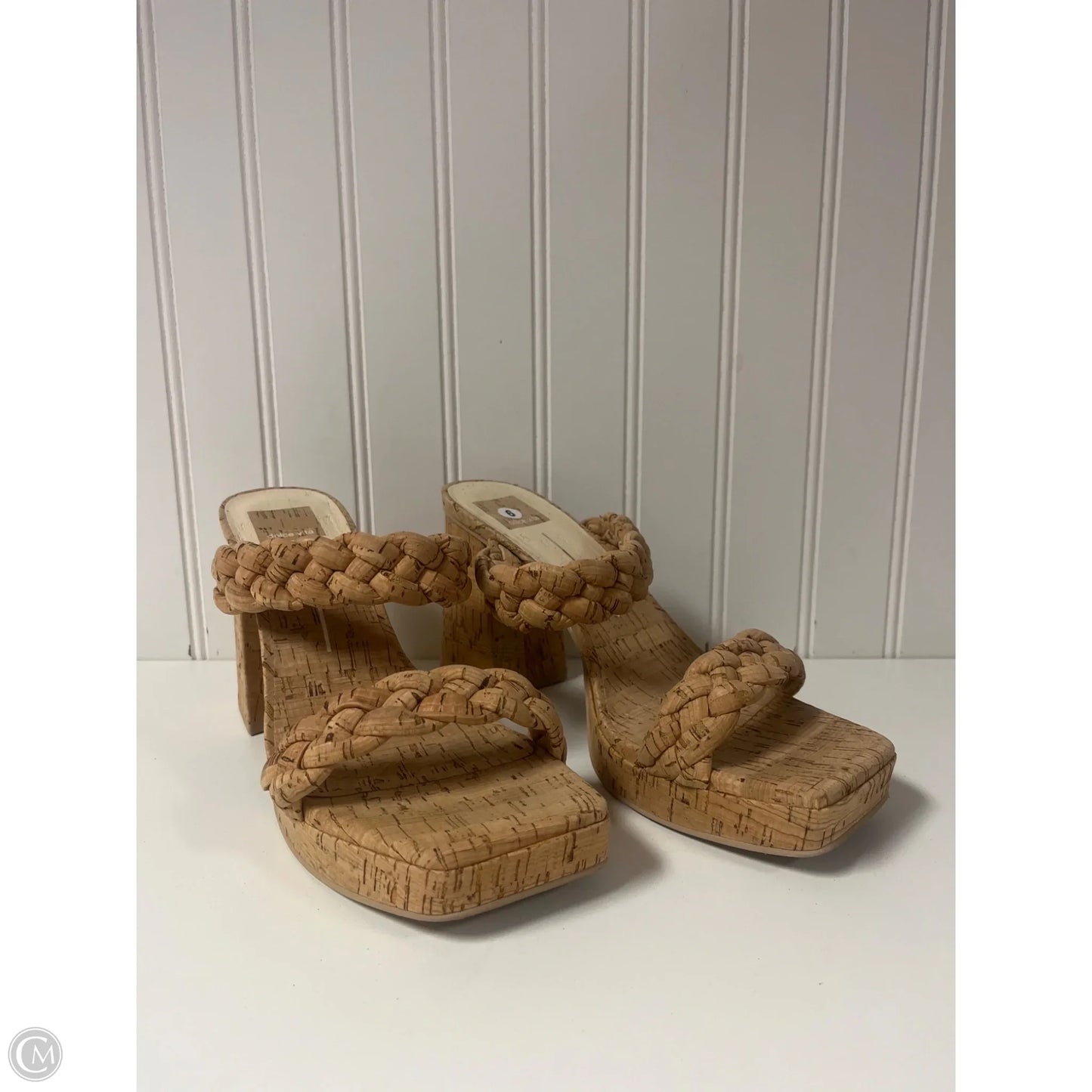 Sandals Heels Block By Dolce Vita In Tan, Size: 9