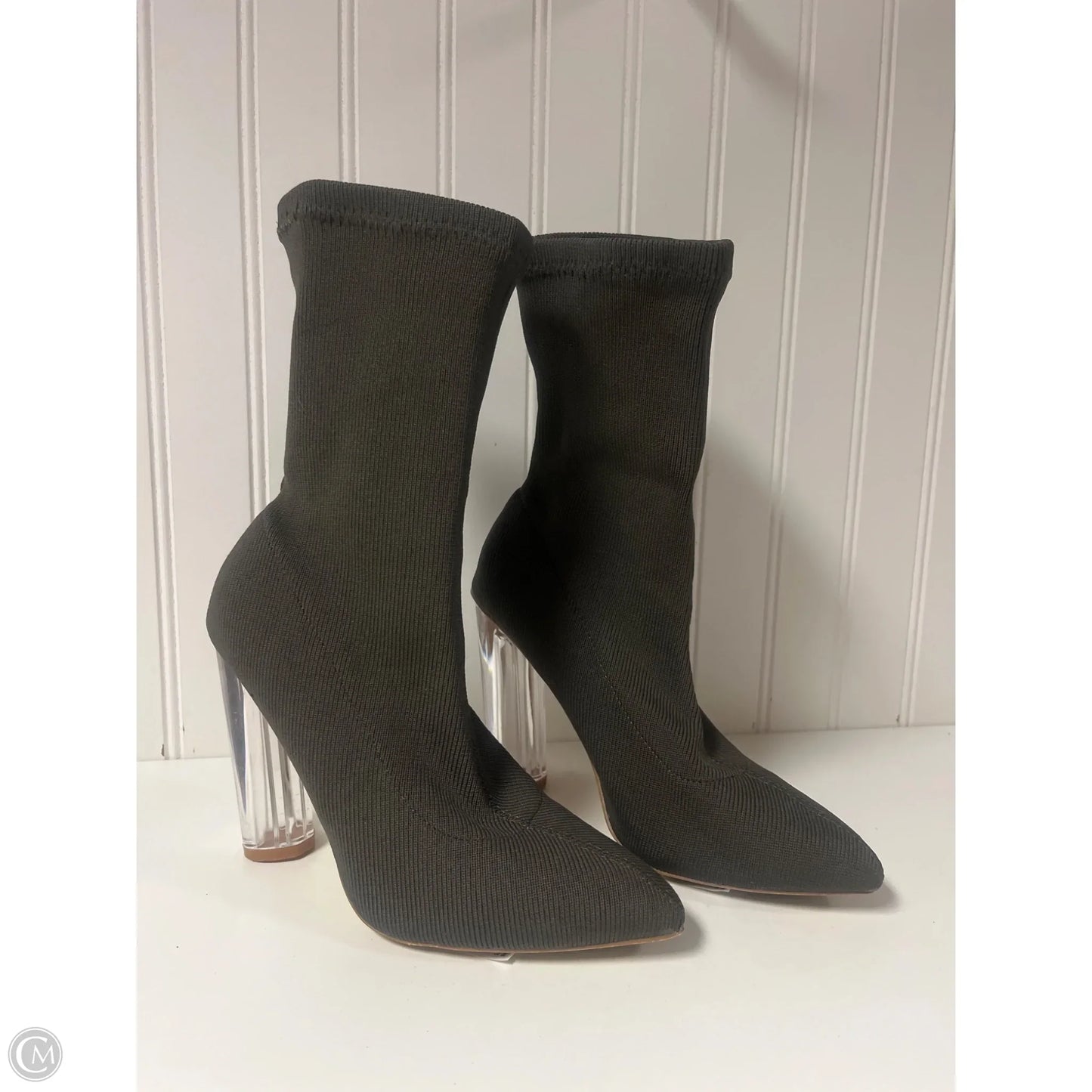 Boots Mid-calf Heels By Cmc In Green, Size: 7